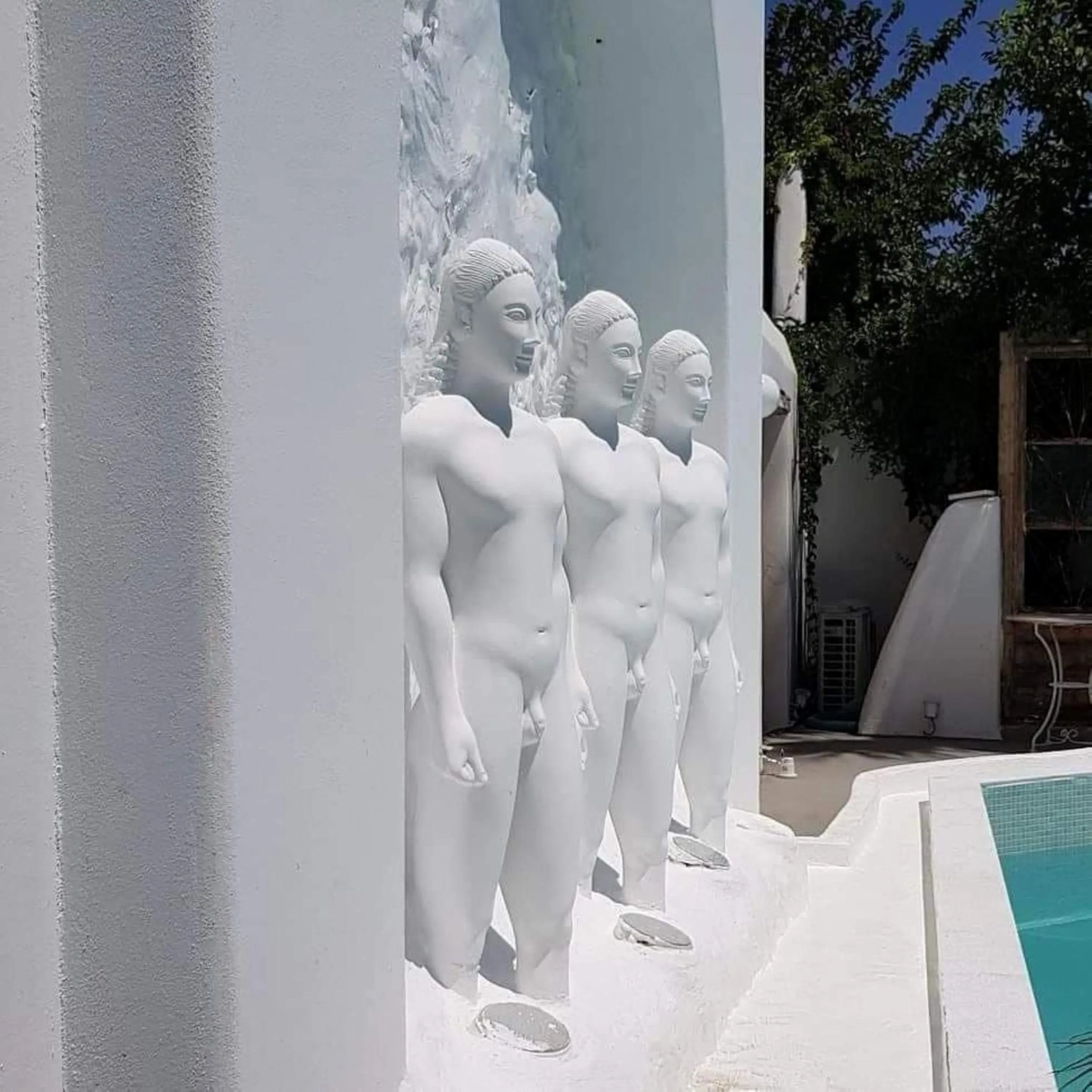 Swimming pool in Kouros Home & Suites