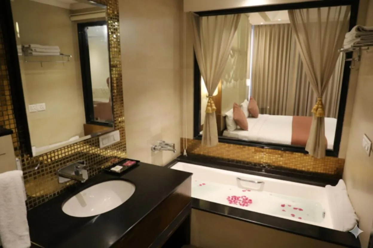 Bath, Bed in Hotel West End View A Unit of Hotel SC Residency