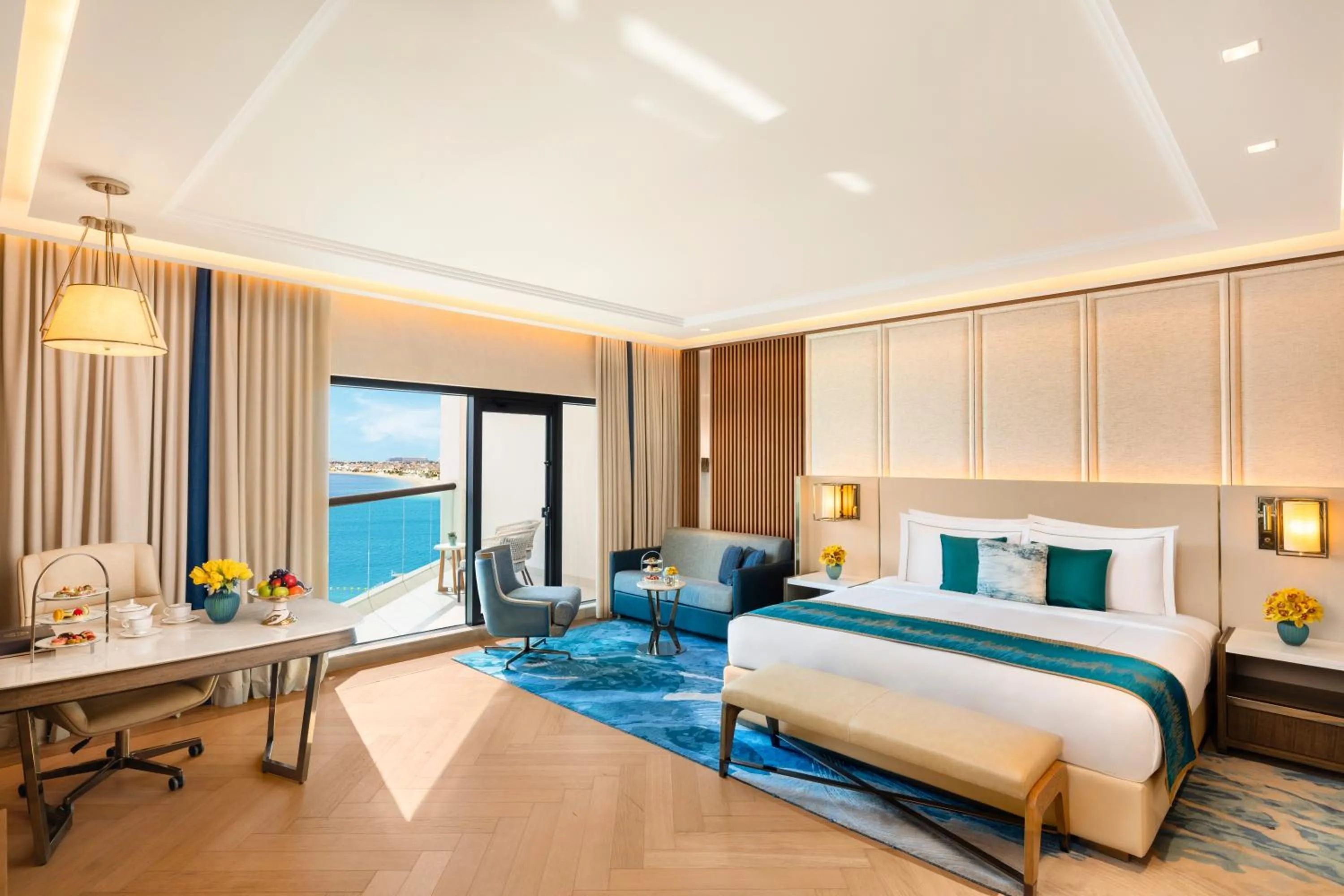 View (from property/room), Bed in Taj Exotica Resort & Spa, The Palm, Dubai