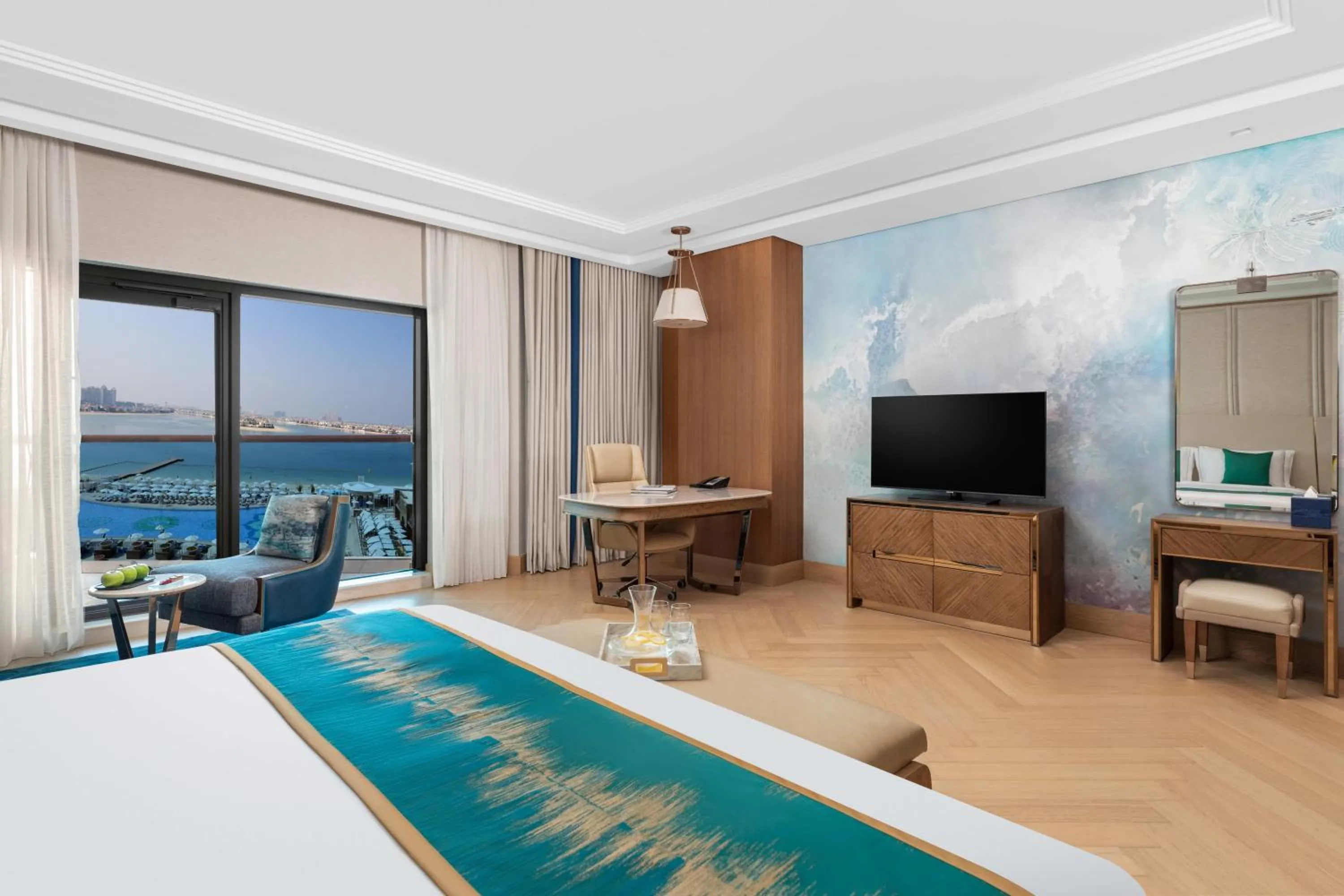 Bedroom, Bed in Taj Exotica Resort & Spa, The Palm, Dubai