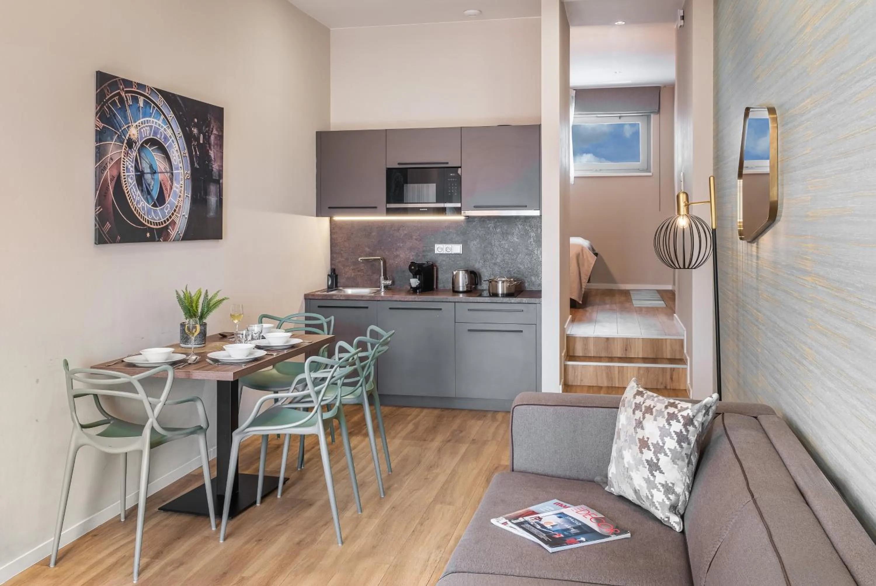 Kitchen or kitchenette in VN17 Rooftop Suites by Adrez