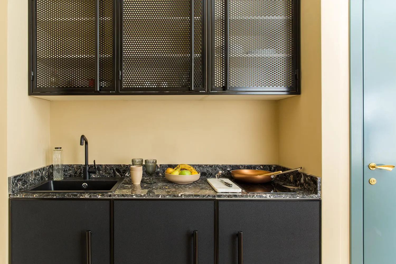 Kitchen or kitchenette in Condominio Monti Boutique Hotel