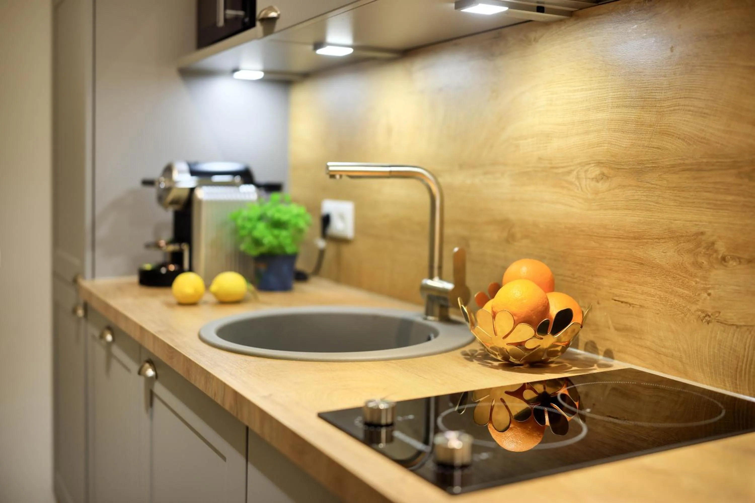 Kitchen or kitchenette in Jimmy's Apartments Dandelion