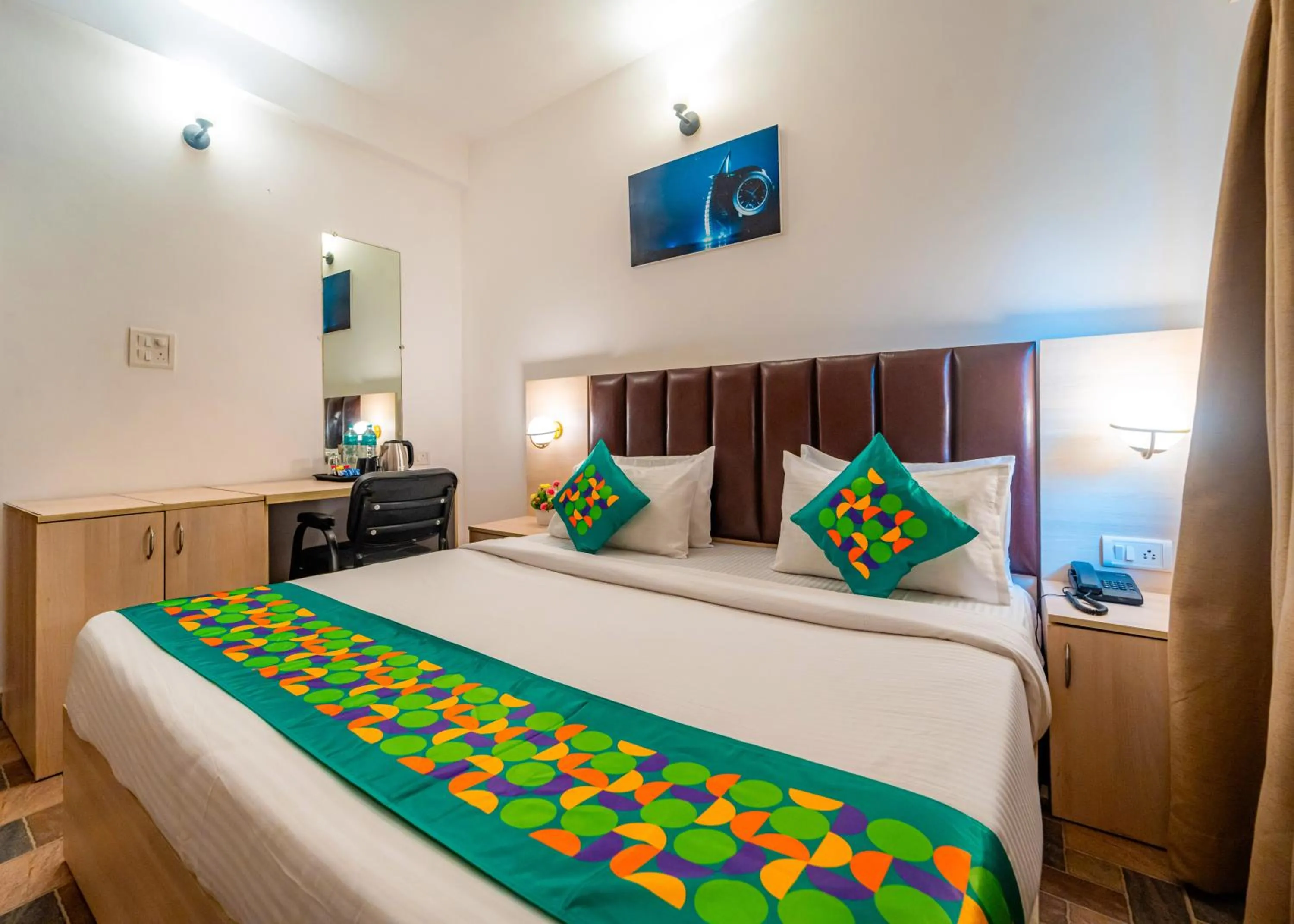 Bedroom, Bed in Treebo Clarissa Resort with Swimming Pool