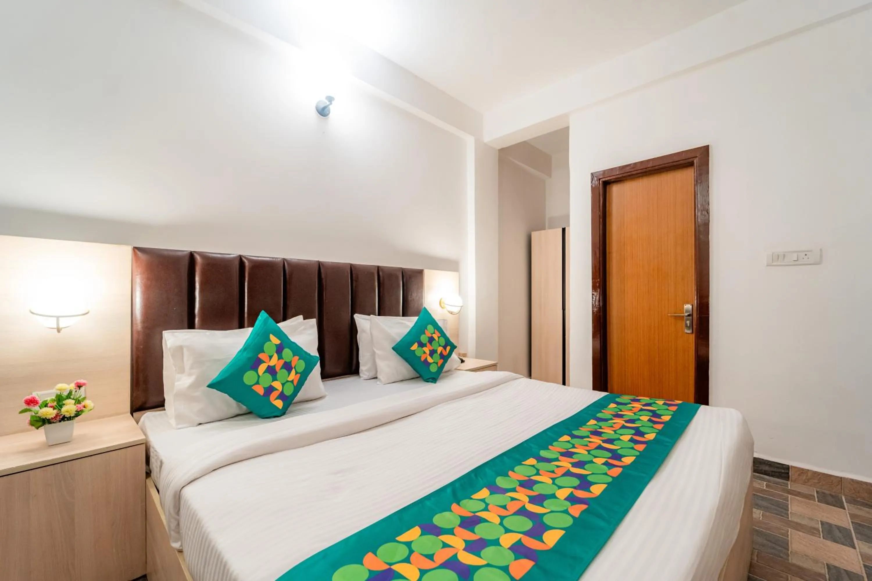 Bedroom, Bed in Treebo Clarissa Resort with Swimming Pool