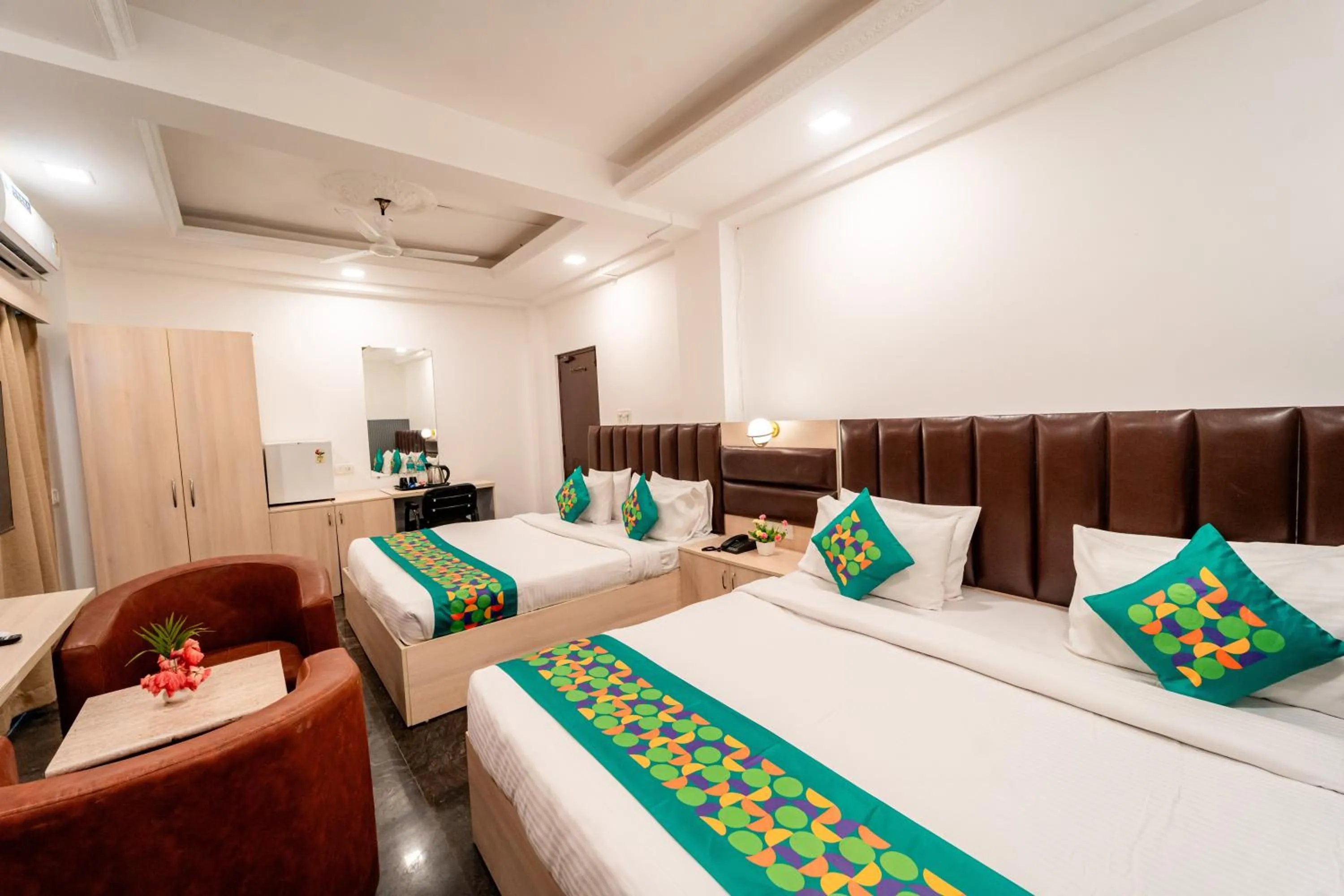 Bedroom, Bed in Treebo Clarissa Resort with Swimming Pool