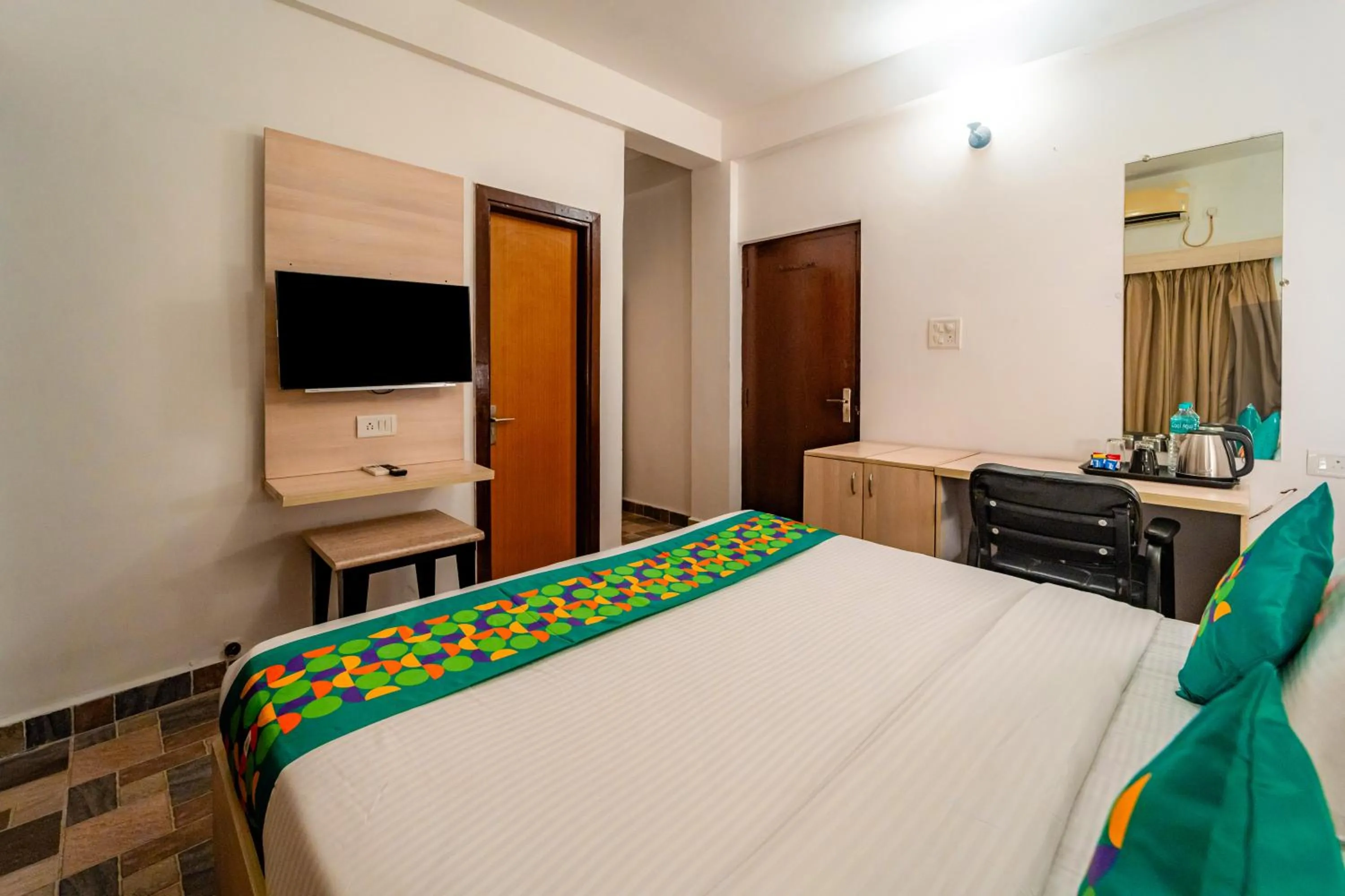 Bedroom, Bed in Treebo Clarissa Resort with Swimming Pool
