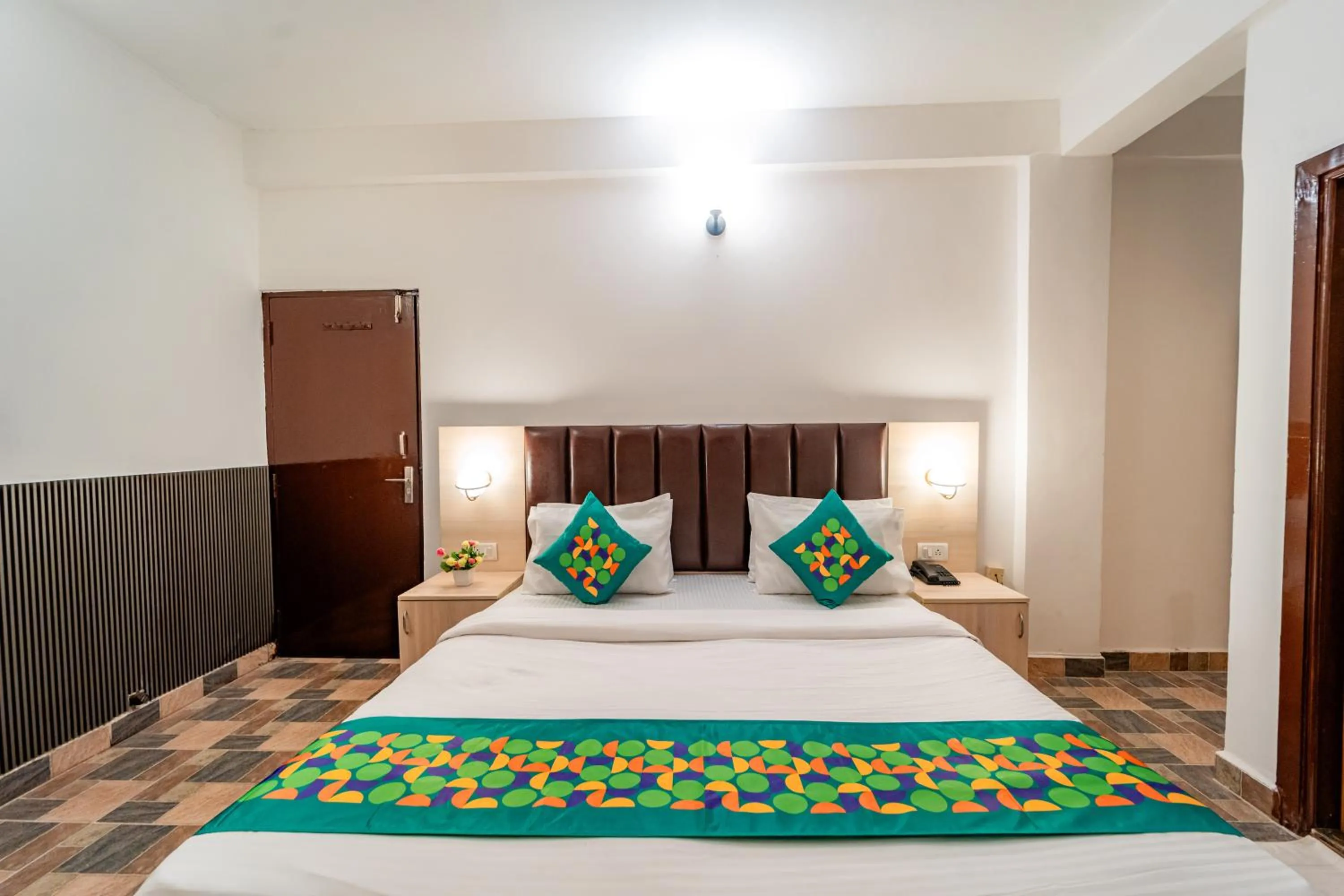 Bedroom, Bed in Treebo Clarissa Resort with Swimming Pool