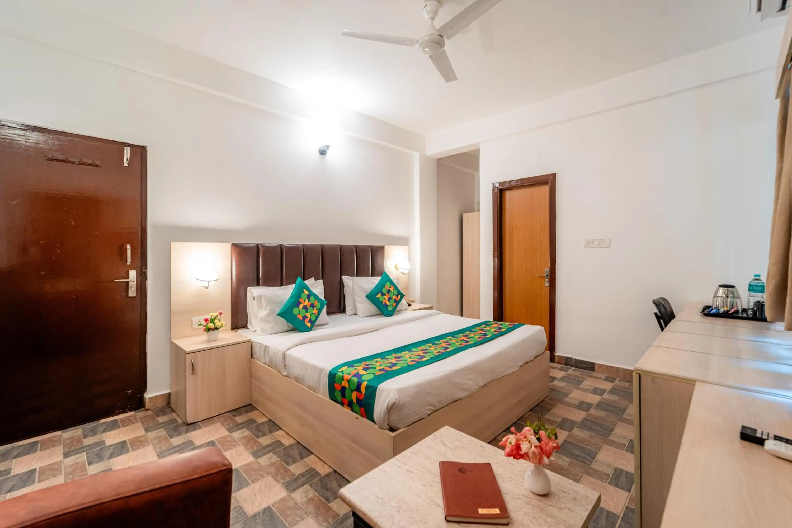 Bedroom, Bed in Treebo Clarissa Resort with Swimming Pool