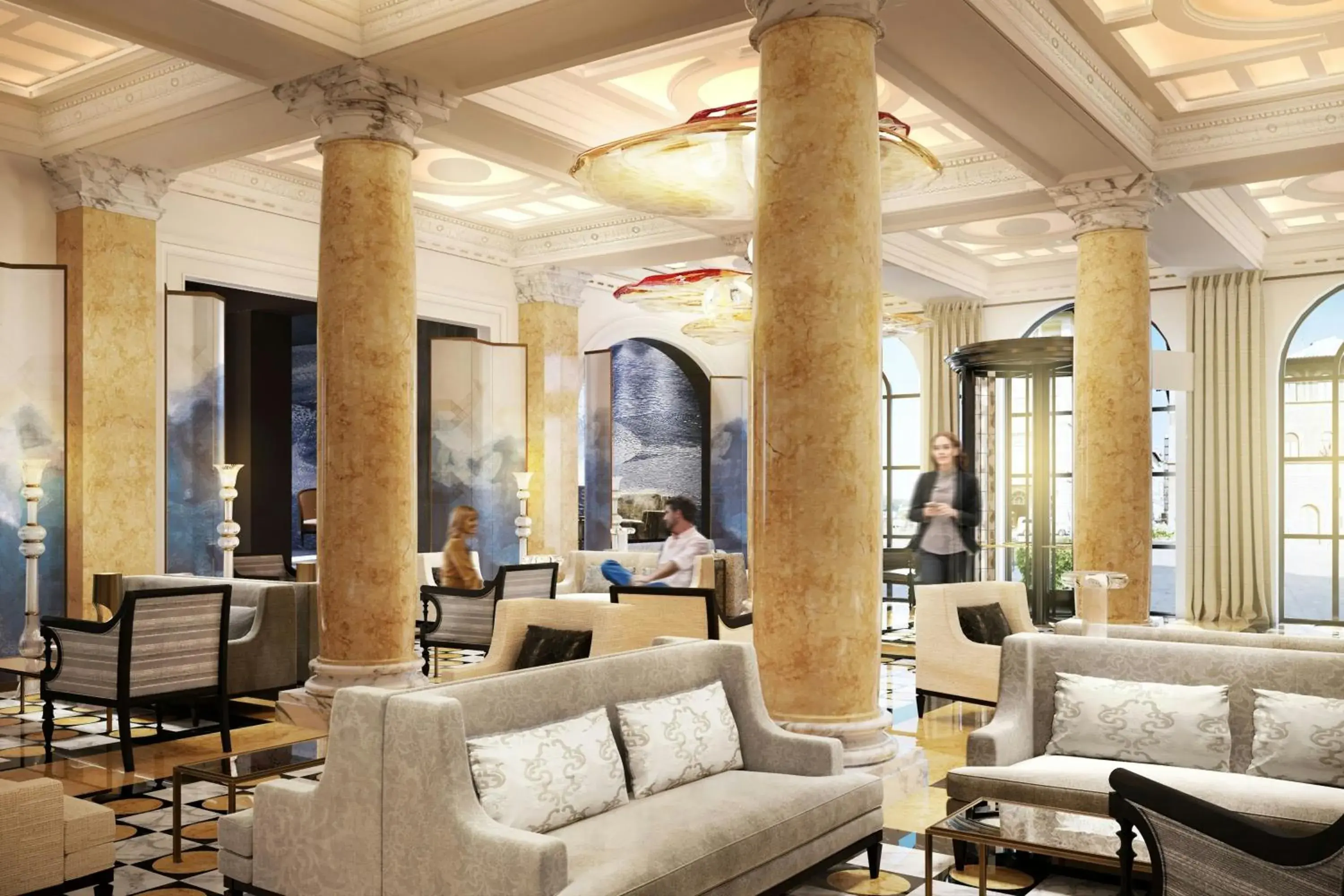 Lobby or reception in The Excelsior, a Luxury Collection Hotel, Florence Lobby or reception in The Excelsior, a Luxury Collection Hotel, Florence