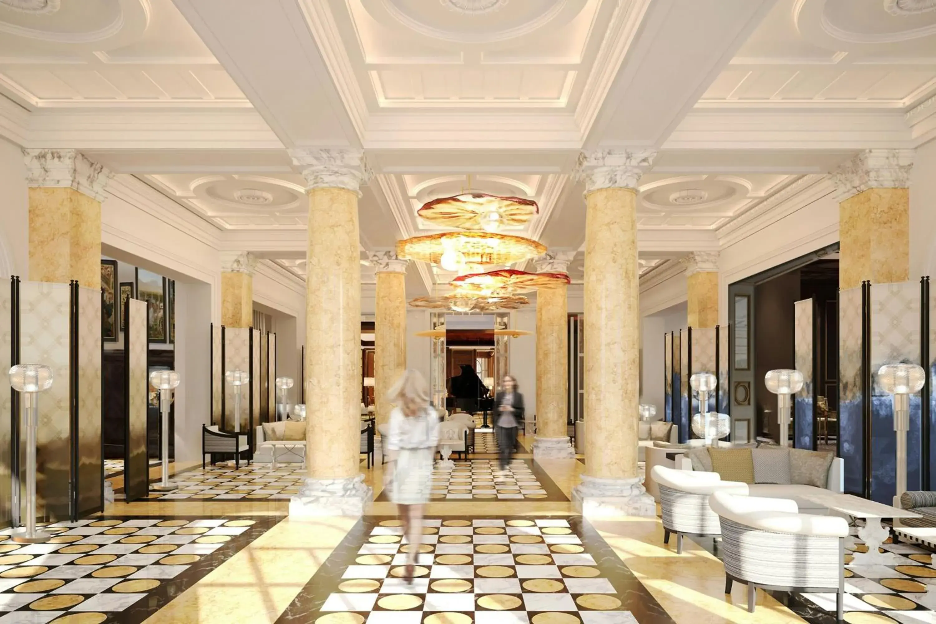 Lobby or reception in The Excelsior, a Luxury Collection Hotel, Florence Lobby or reception in The Excelsior, a Luxury Collection Hotel, Florence