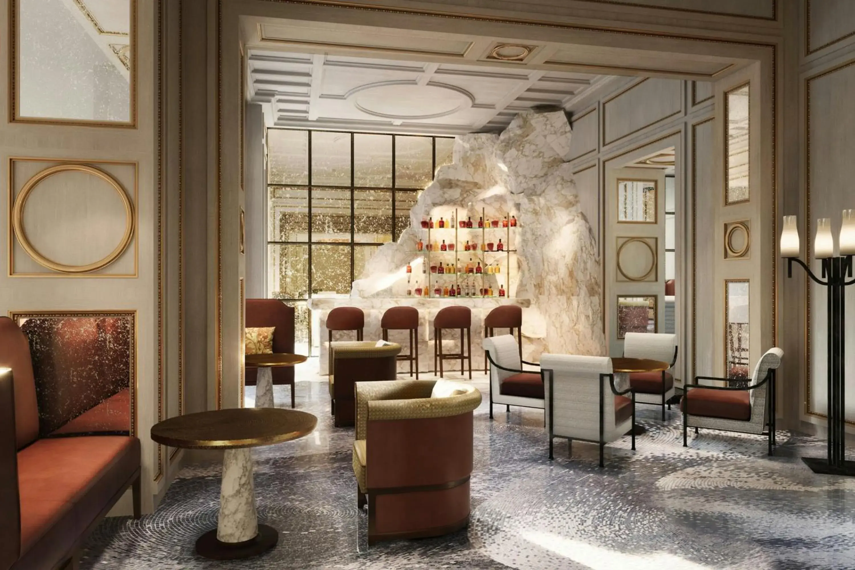 Lounge or bar in The Excelsior, a Luxury Collection Hotel, Florence Lounge or bar in The Excelsior, a Luxury Collection Hotel, Florence