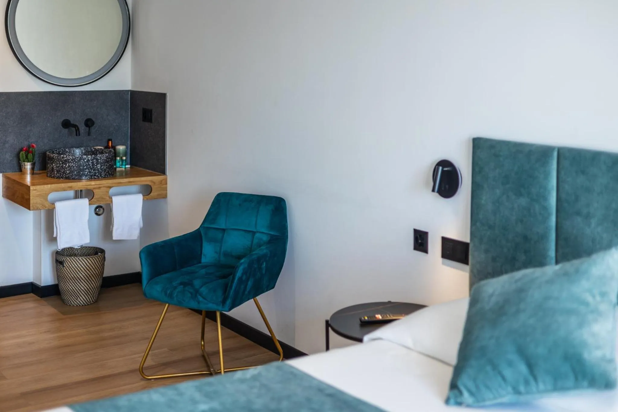 Bed in Hotel Rheingerbe