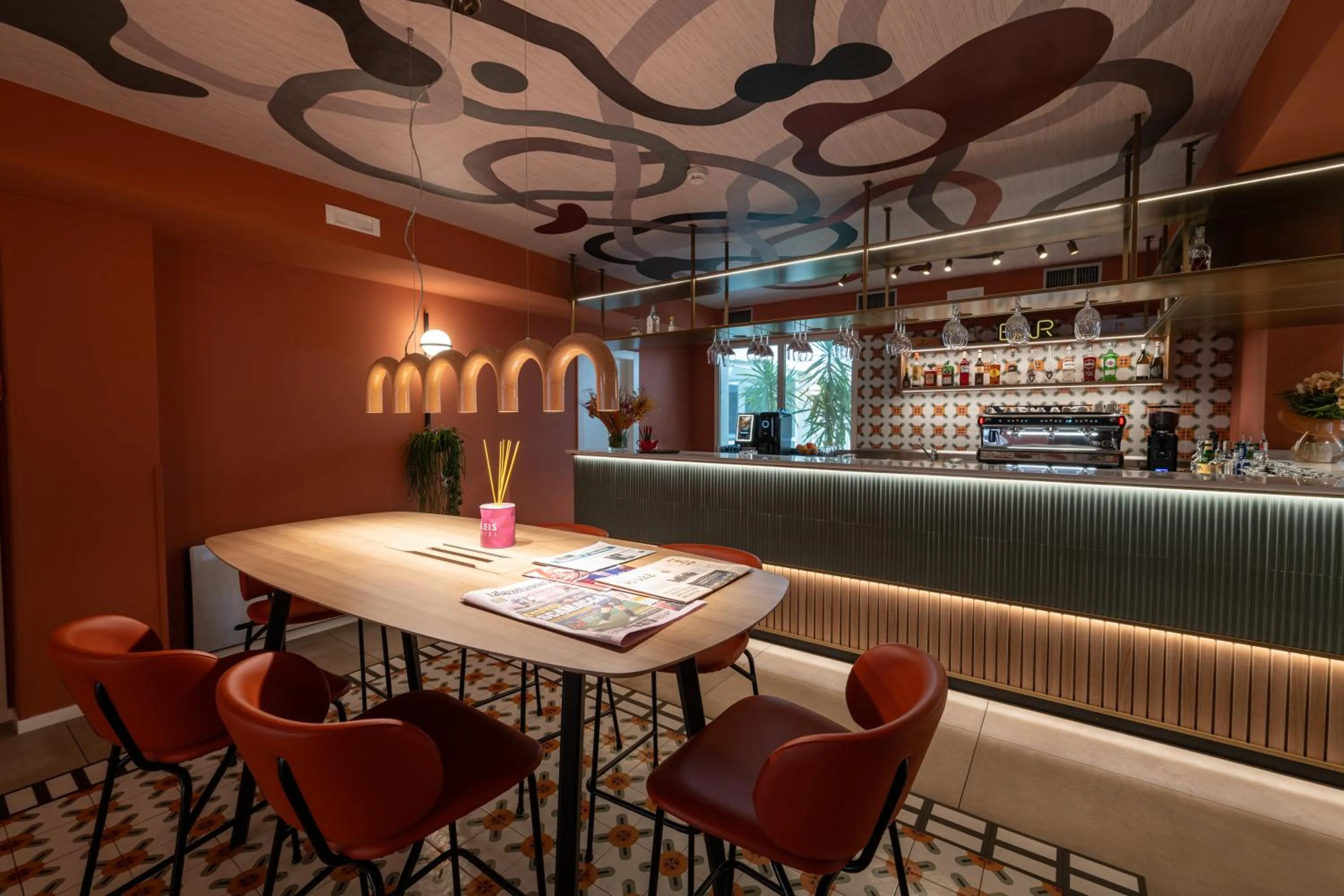 Lounge or bar in Bleis Hotel