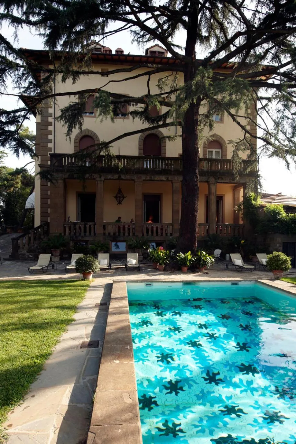 Pool view in Park Palace Hotel