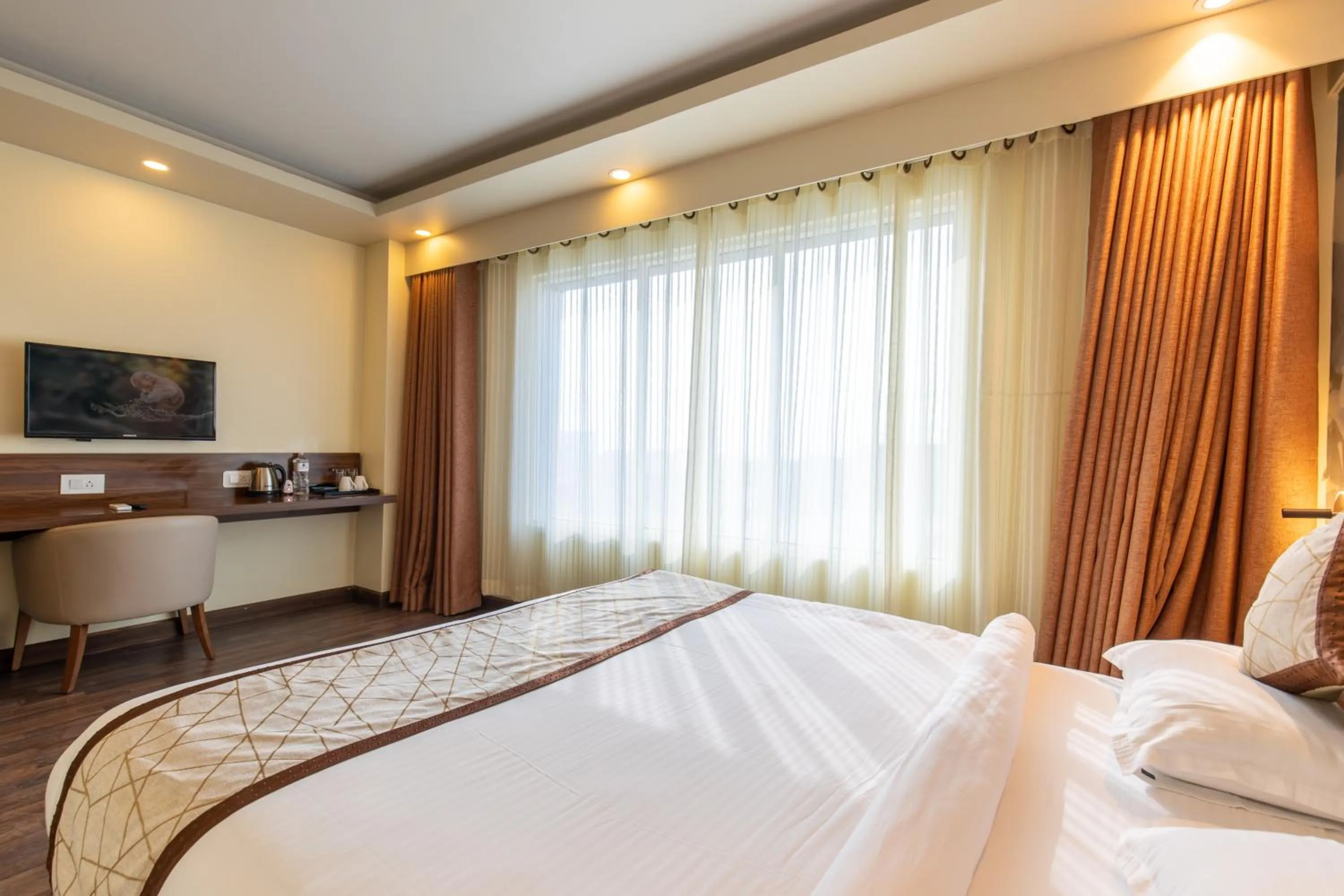 Bed in Gorakha Hotel