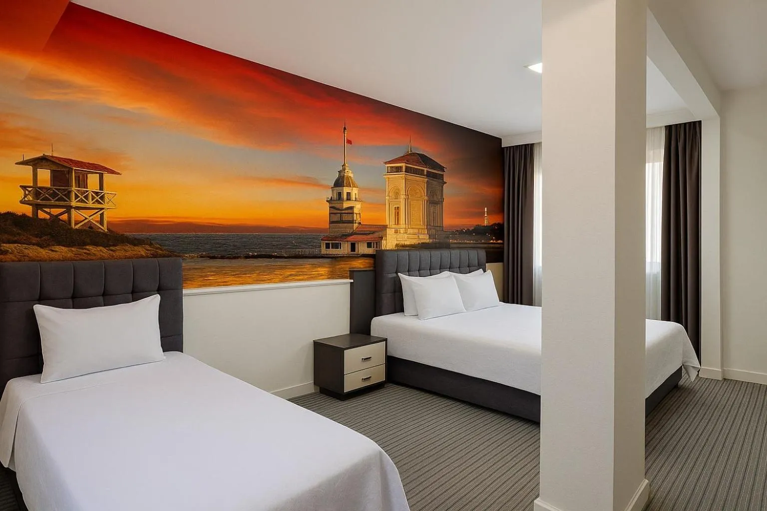 Bed in Acar Airport Hotel Plus