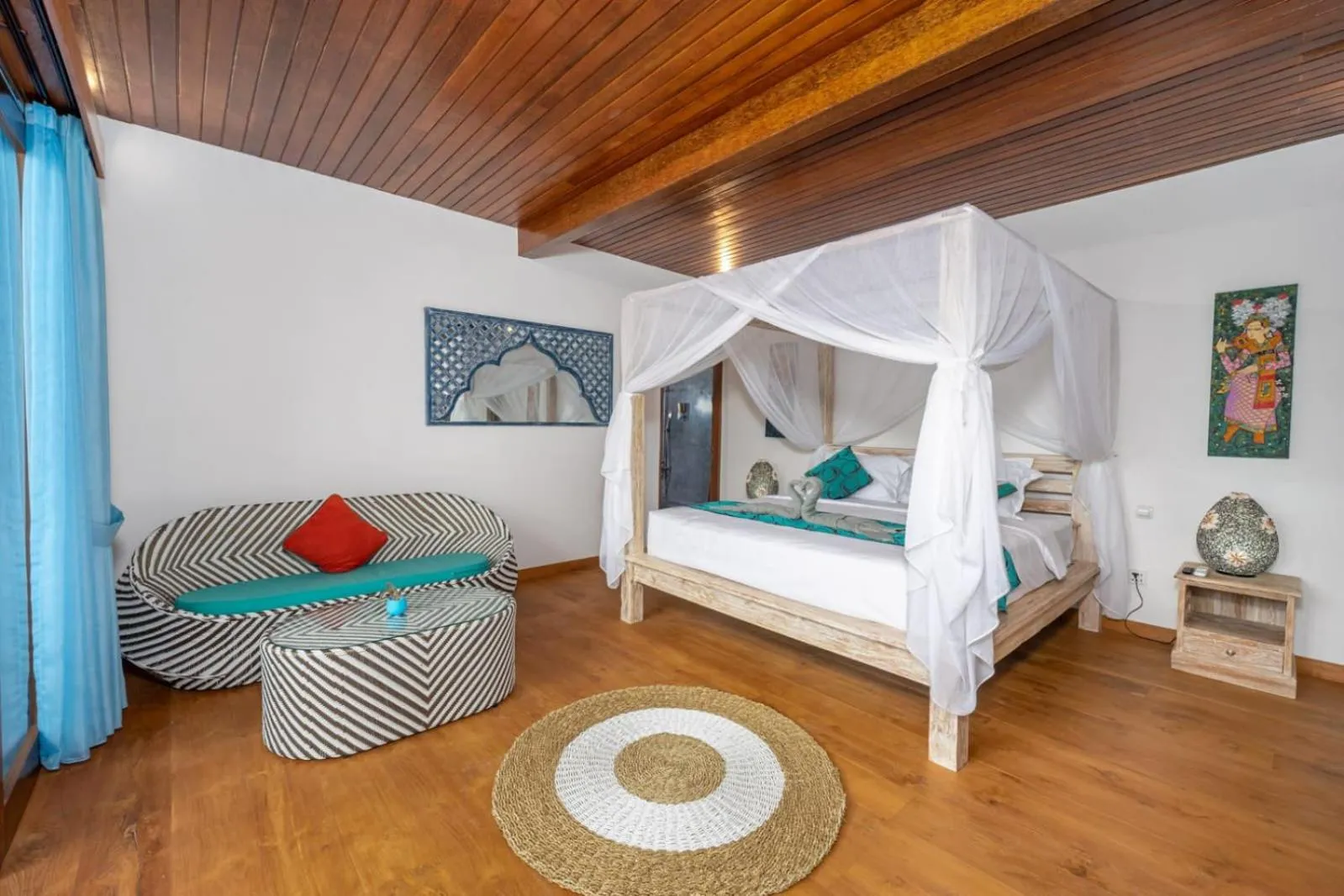 Bed in The Secret Jungle Villas Berawa