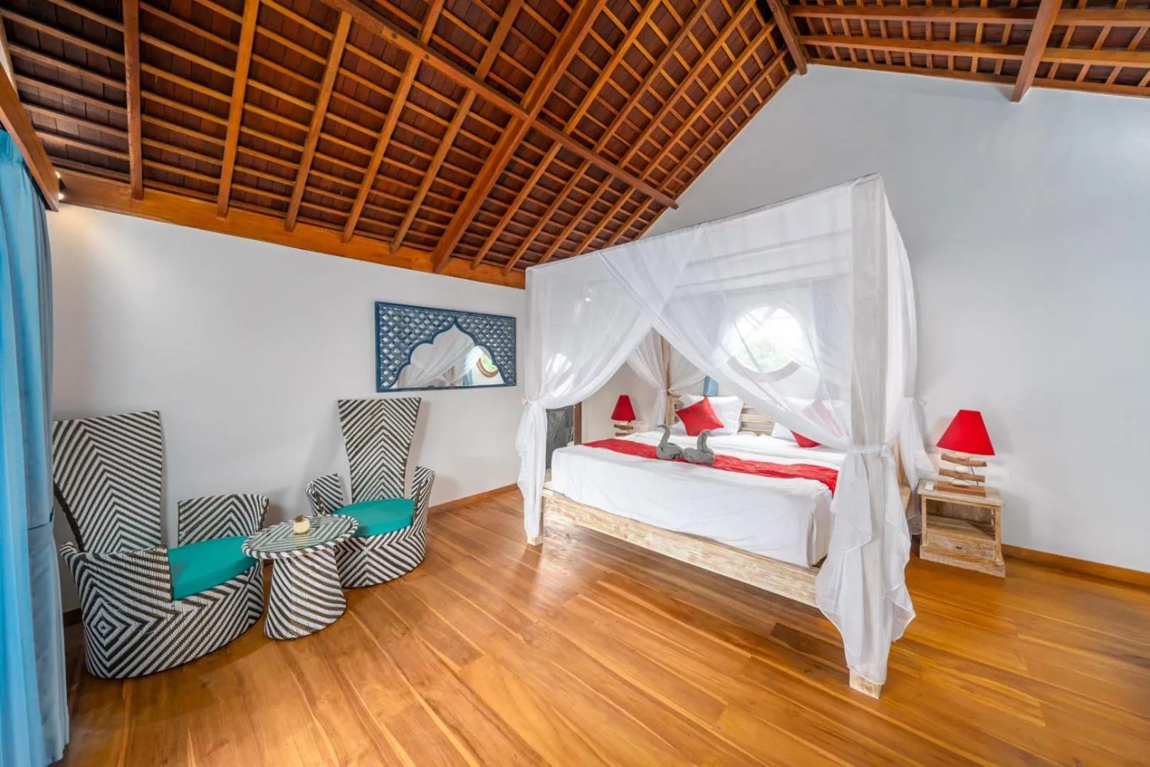 Bed in The Secret Jungle Villas Berawa