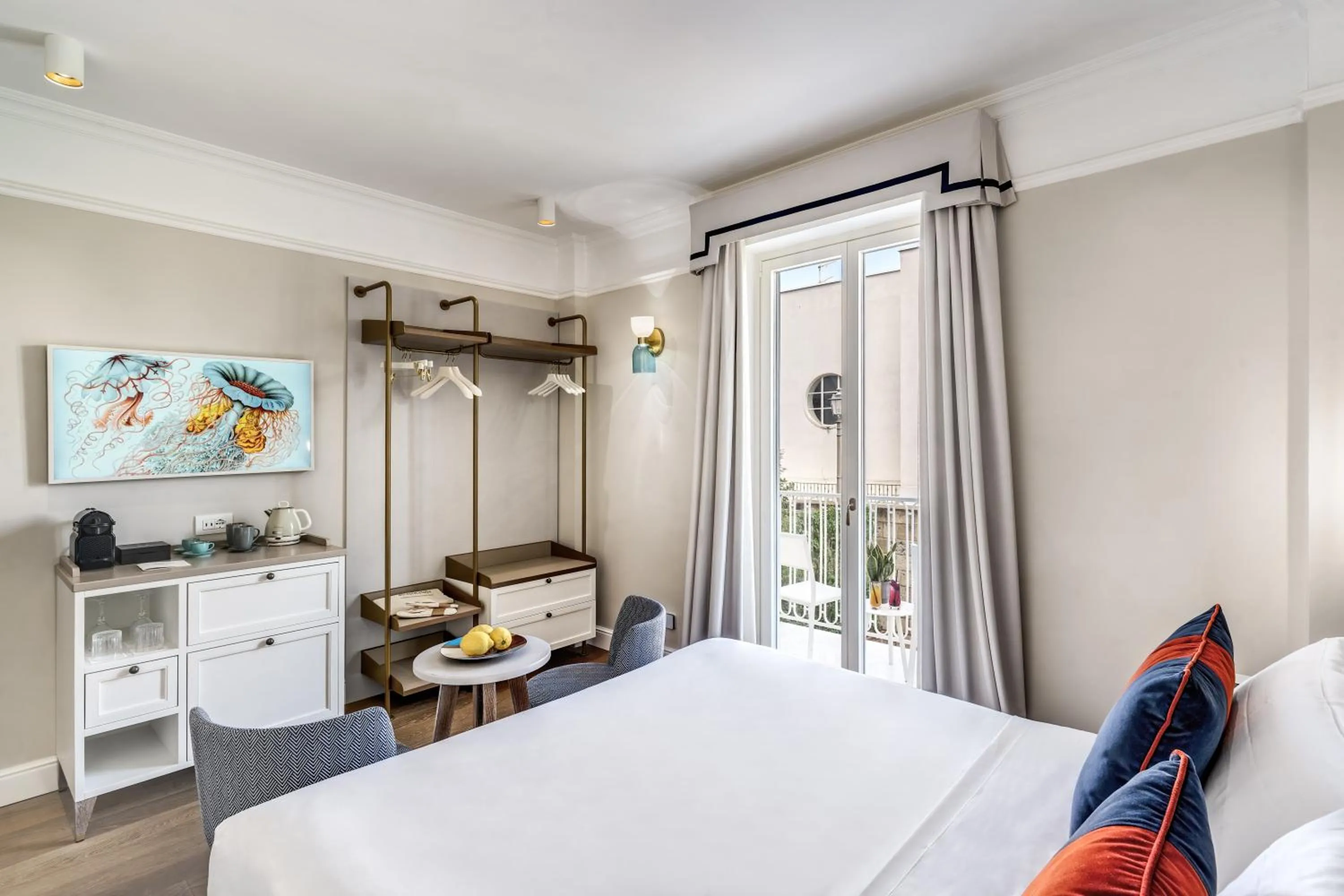 Bed in Hotel Mediterraneo