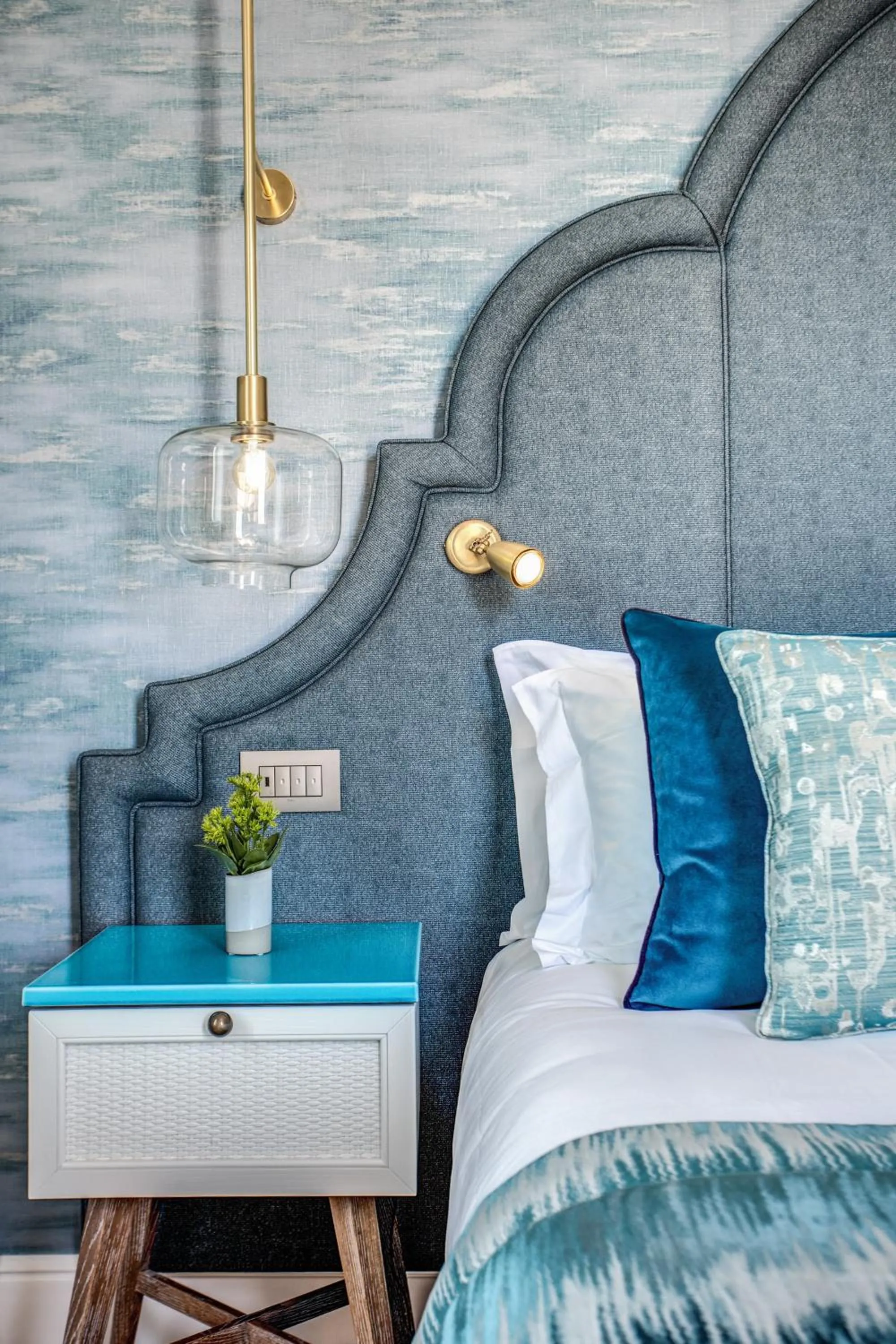 Bed in Hotel Mediterraneo