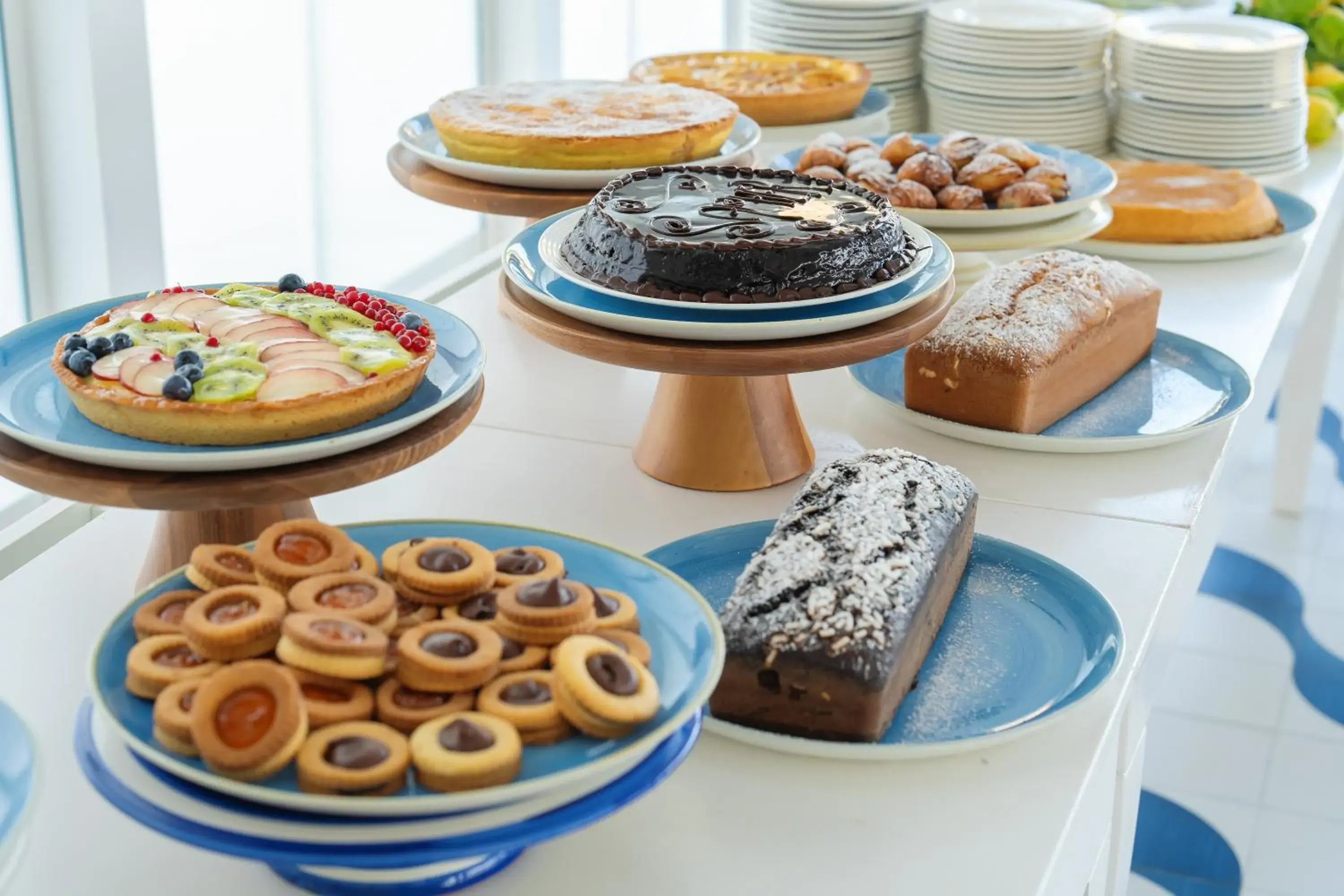 Buffet breakfast in Hotel Le Axidie Buffet breakfast in Hotel Le Axidie