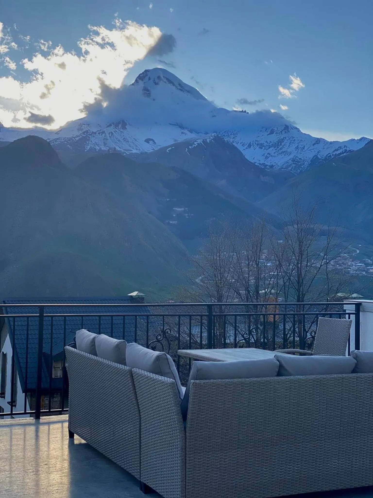 Balcony/Terrace in Mood Hotel Kazbegi
