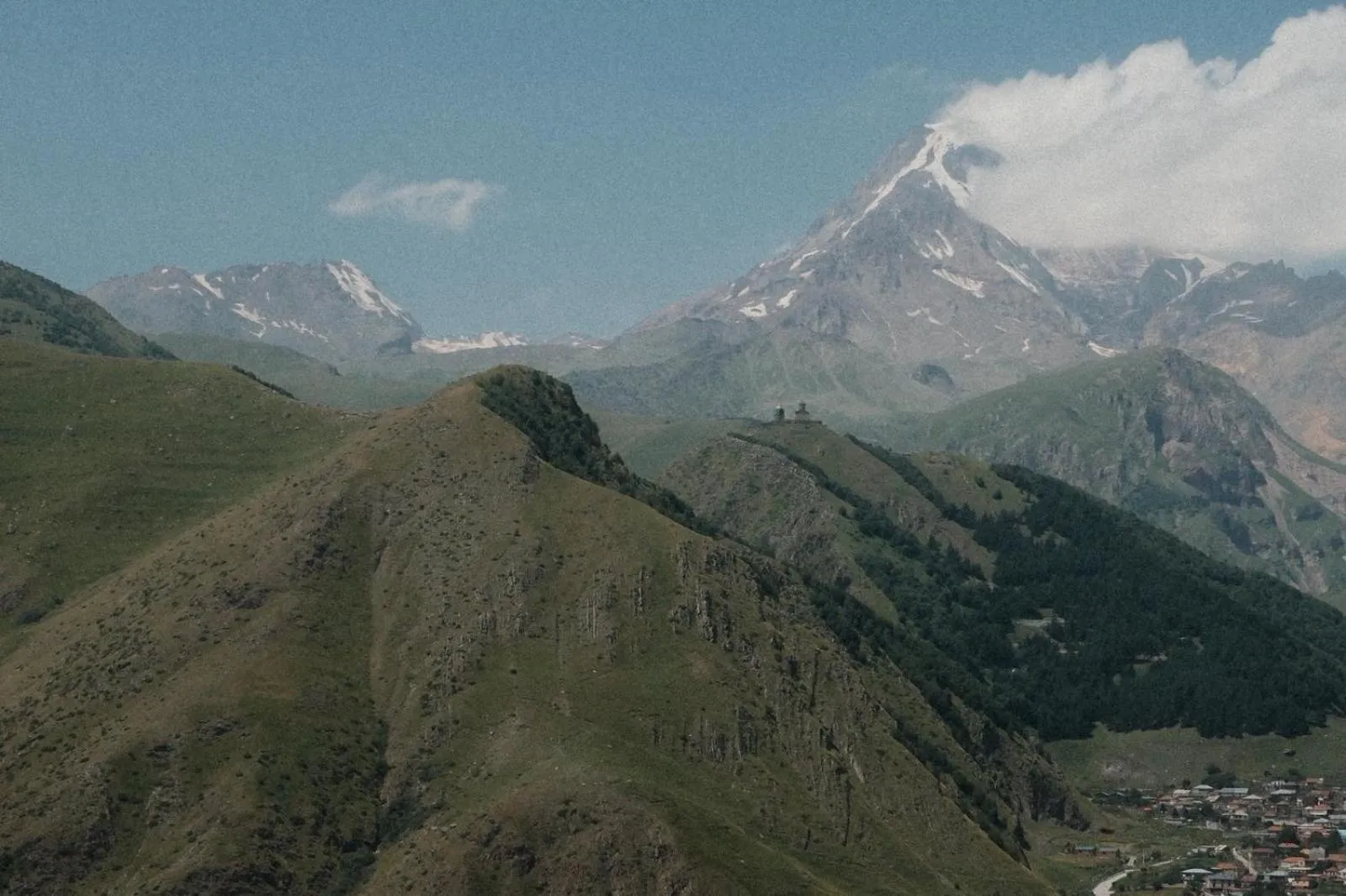 Mountain view in Mood Hotel Kazbegi