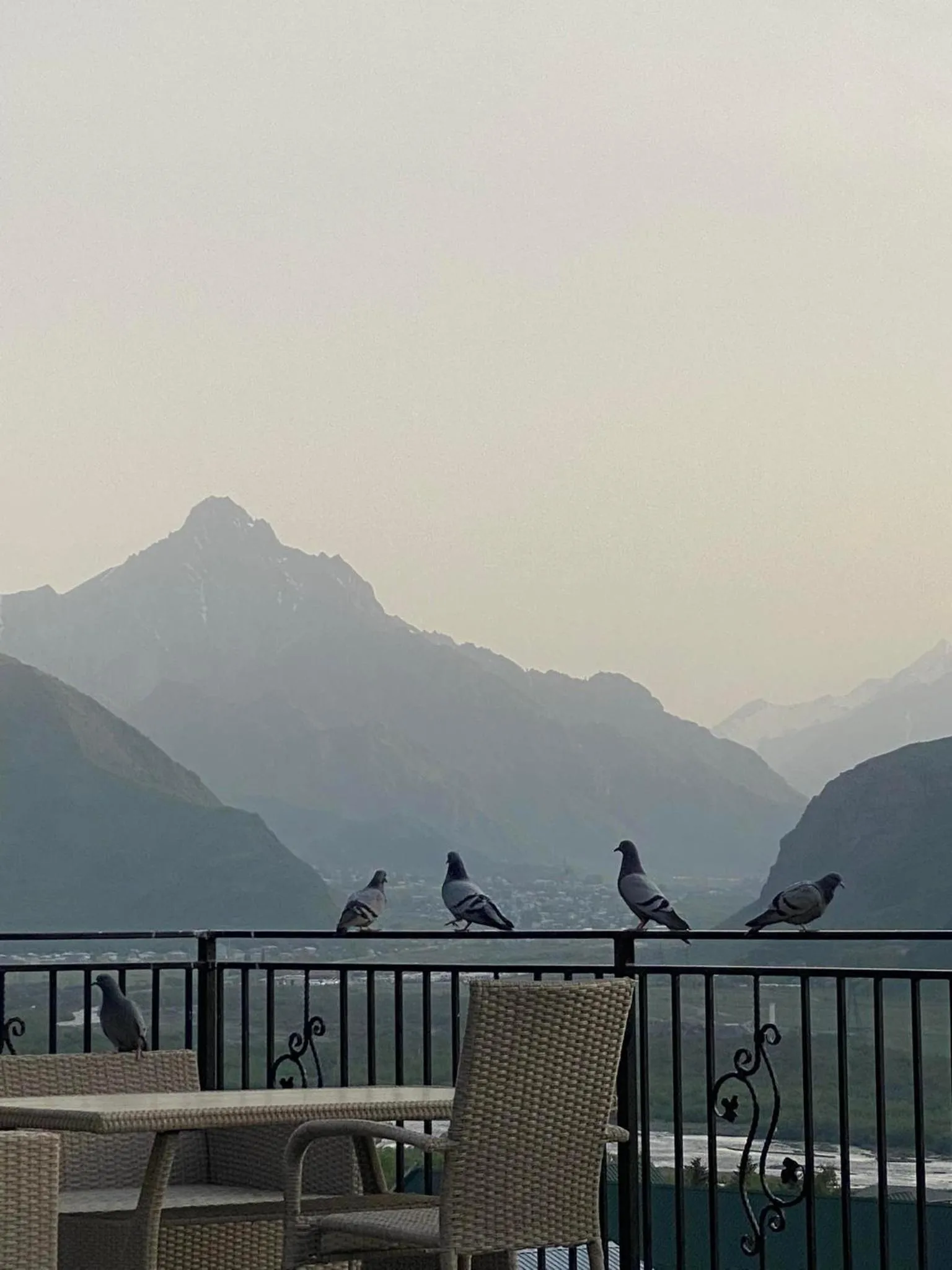 Balcony/Terrace in Mood Hotel Kazbegi