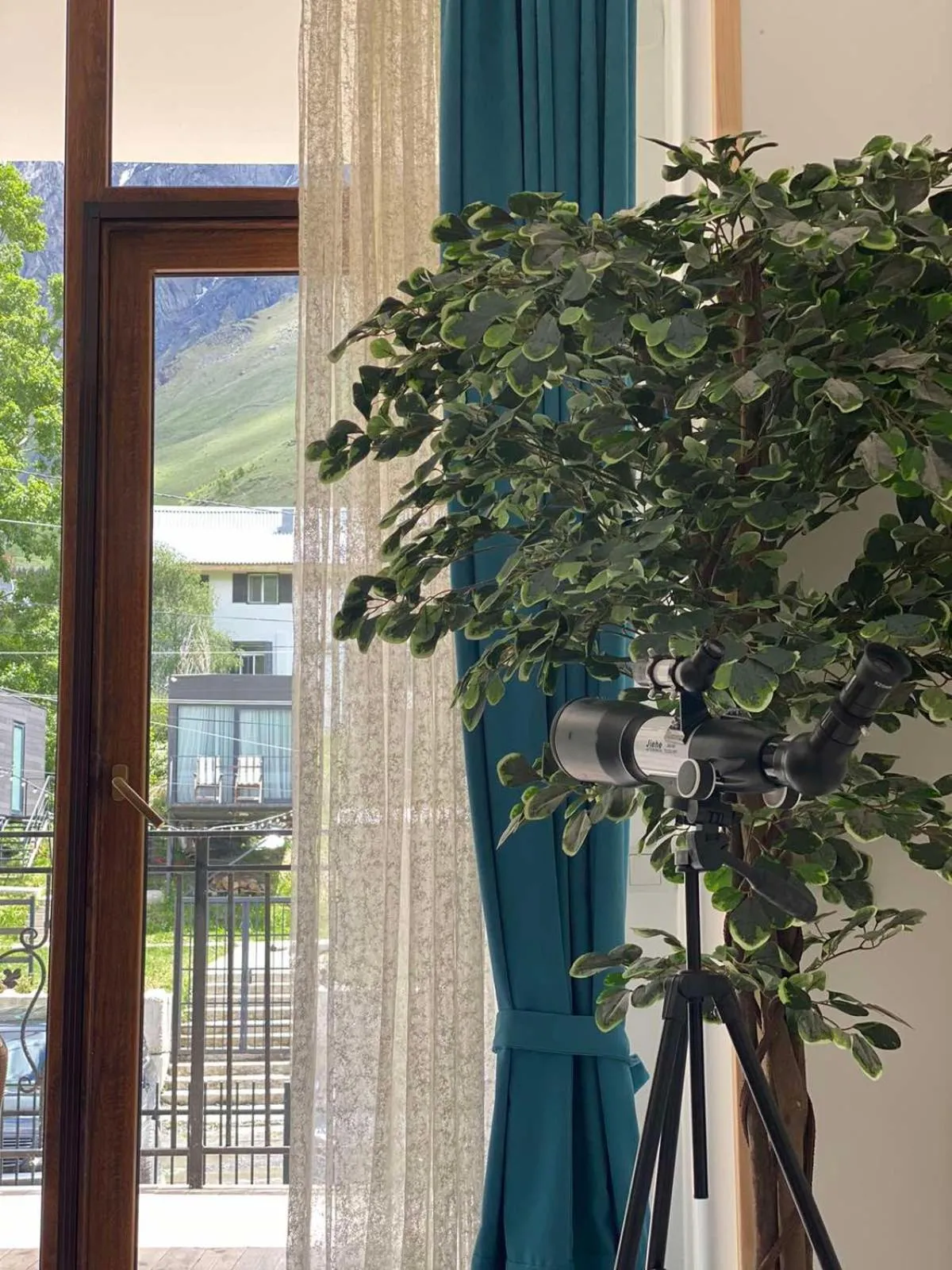 Garden view in Mood Hotel Kazbegi