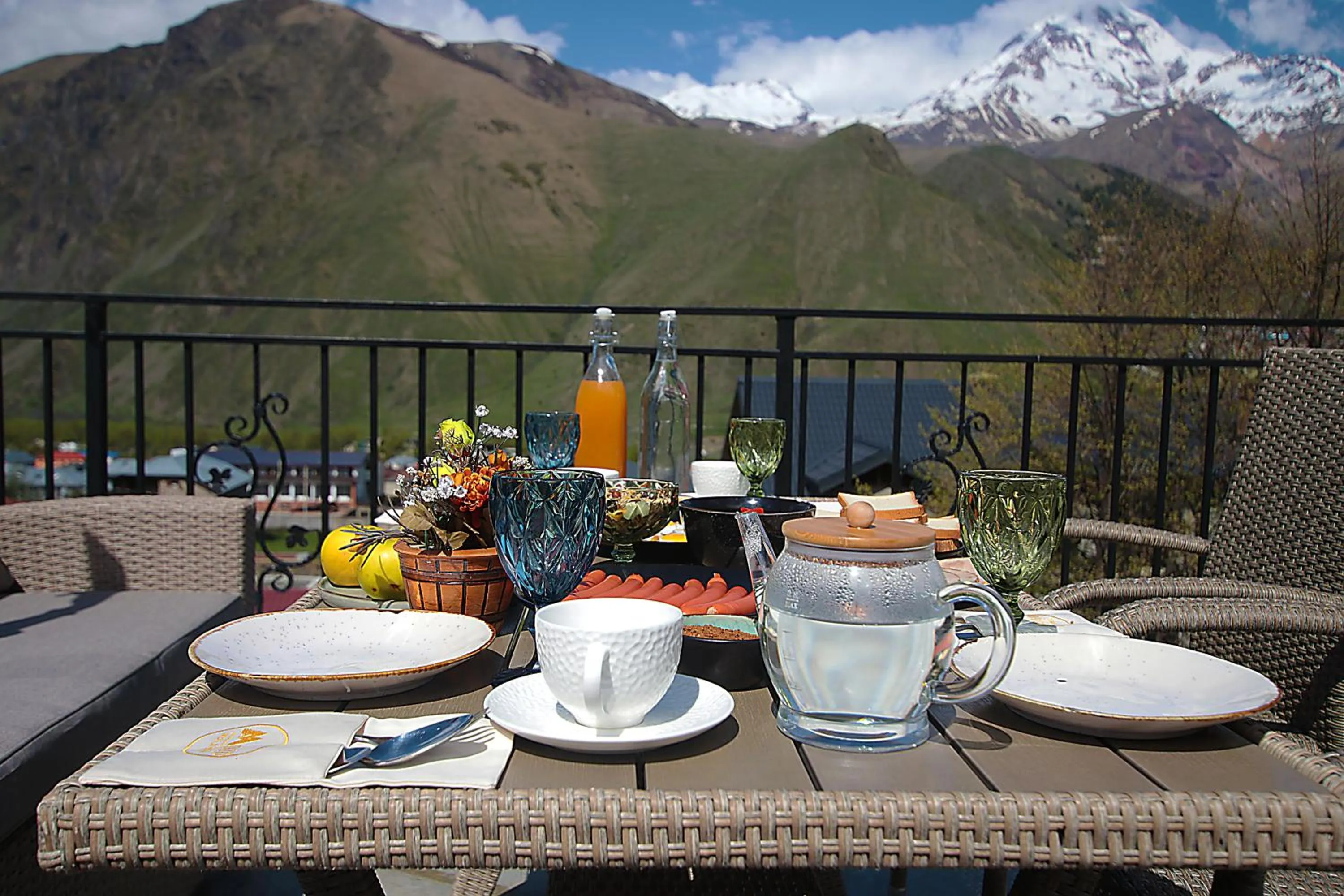 Balcony/Terrace in Mood Hotel Kazbegi