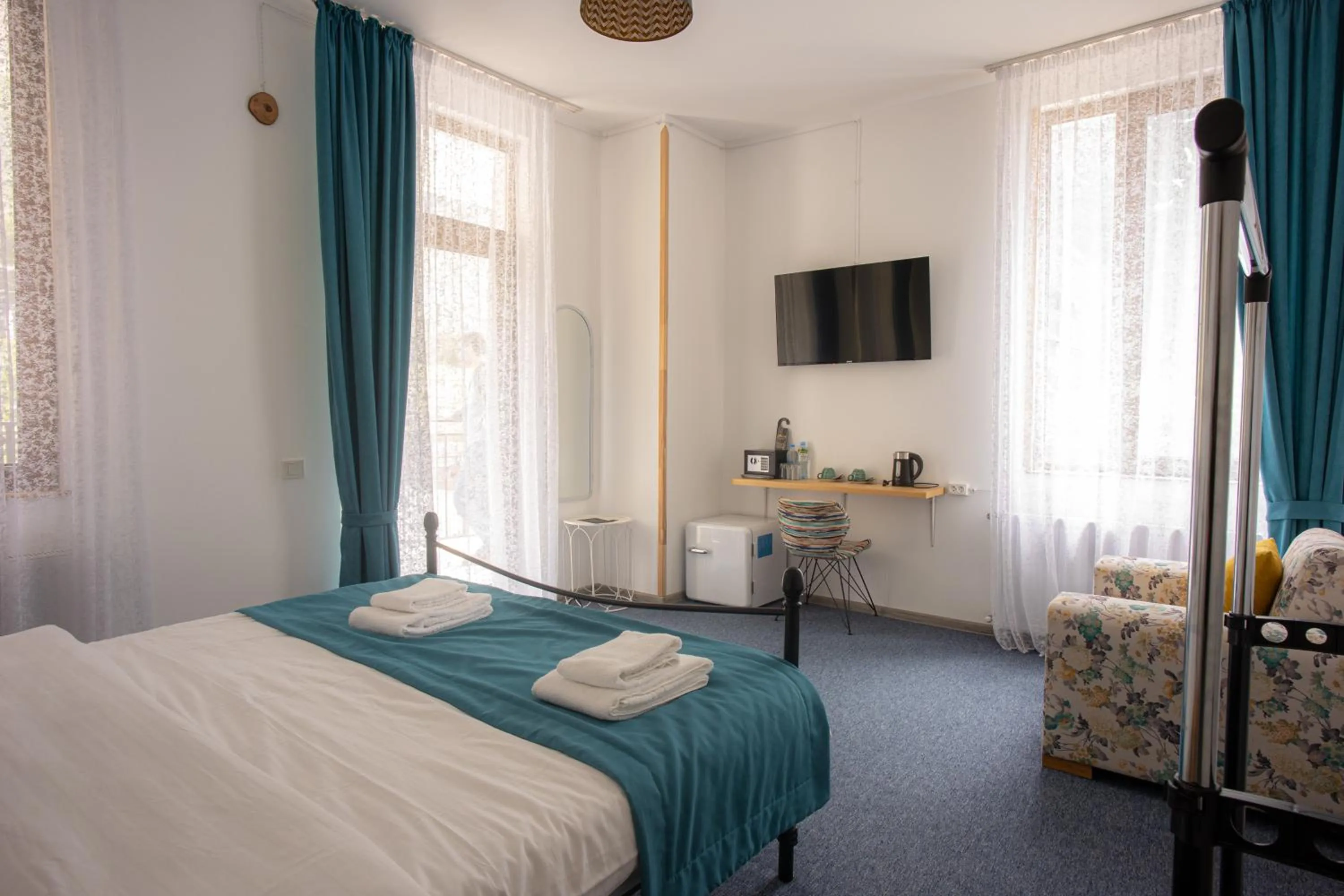 Bed in Mood Hotel Kazbegi