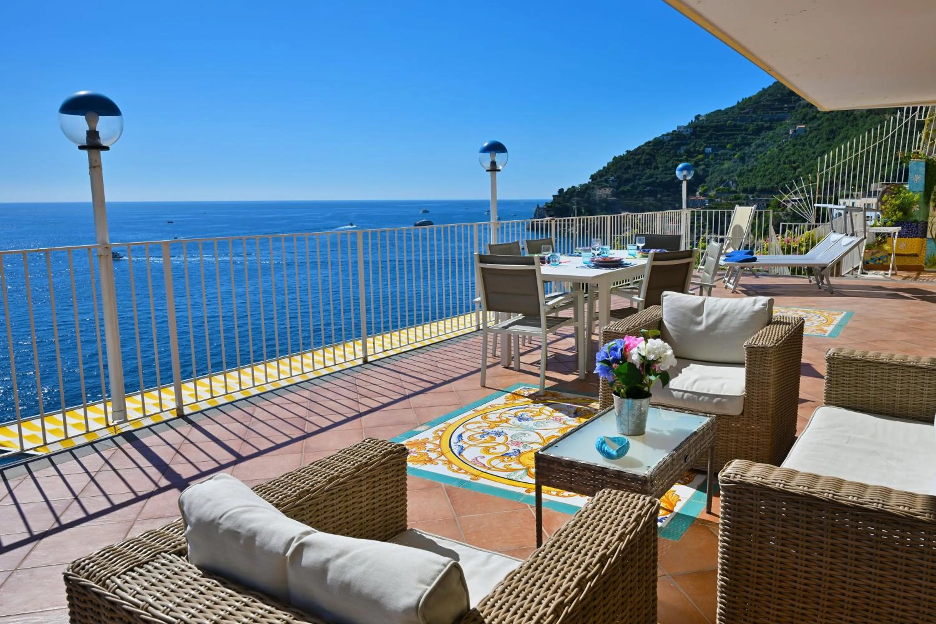 Balcony/Terrace in Ravello Art Hotel Marmorata