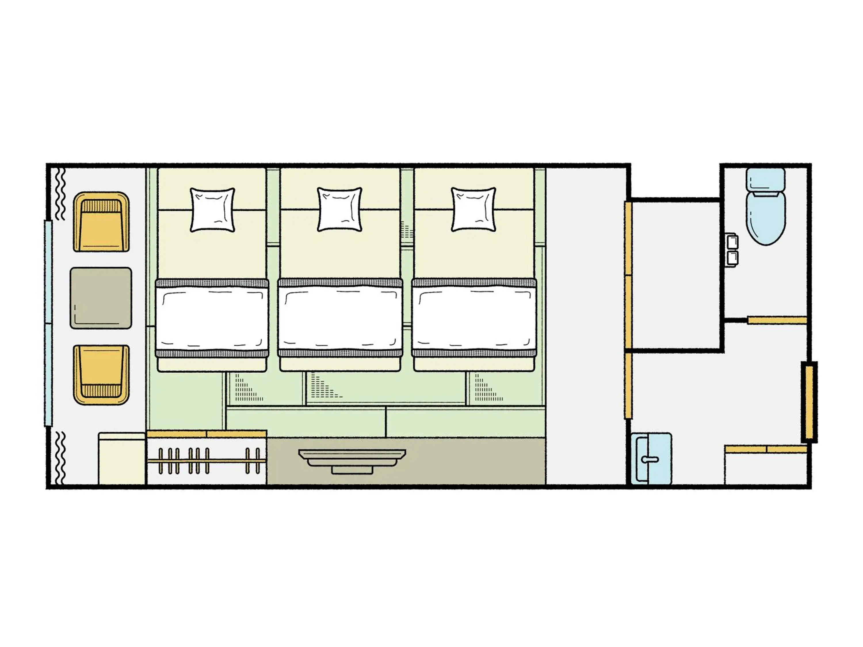 Triple Room - single occupancy in KAMENOI HOTEL Okunikko Triple Room - single occupancy in KAMENOI HOTEL Okunikko
