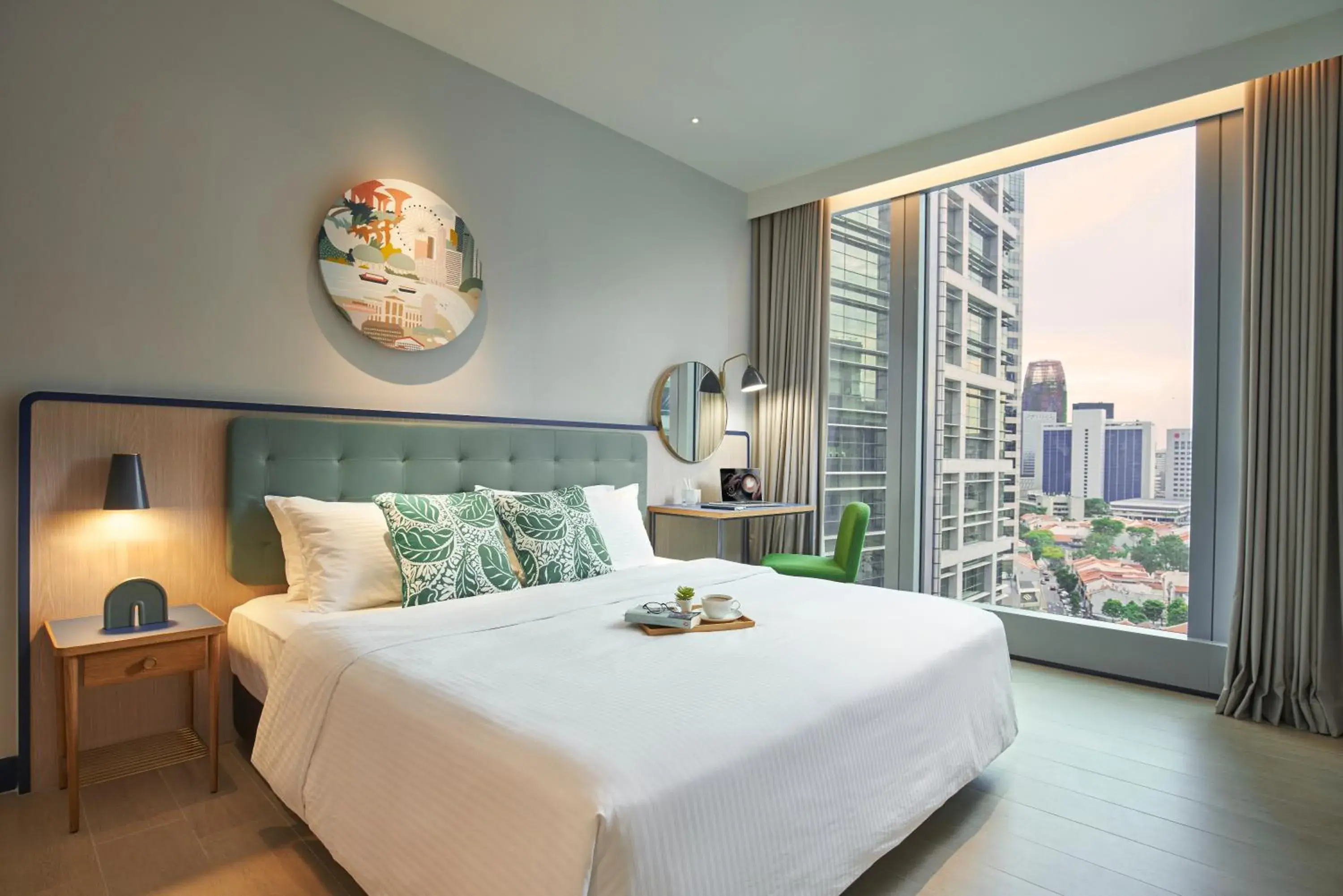 Bedroom, Bed in Citadines Raffles Place Singapore Bedroom, Bed in Citadines Raffles Place Singapore