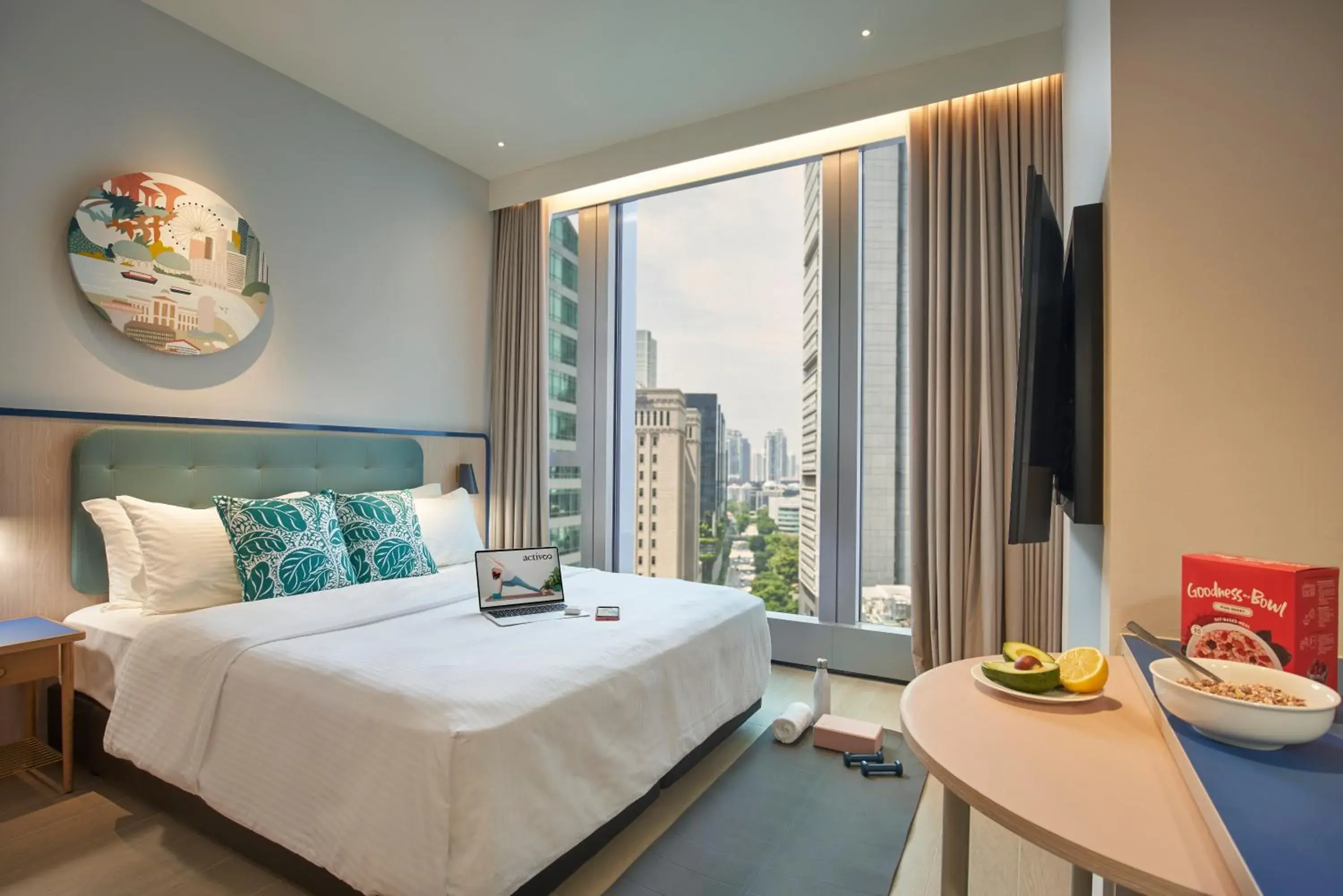 Bedroom, Bed in Citadines Raffles Place Singapore Bedroom, Bed in Citadines Raffles Place Singapore