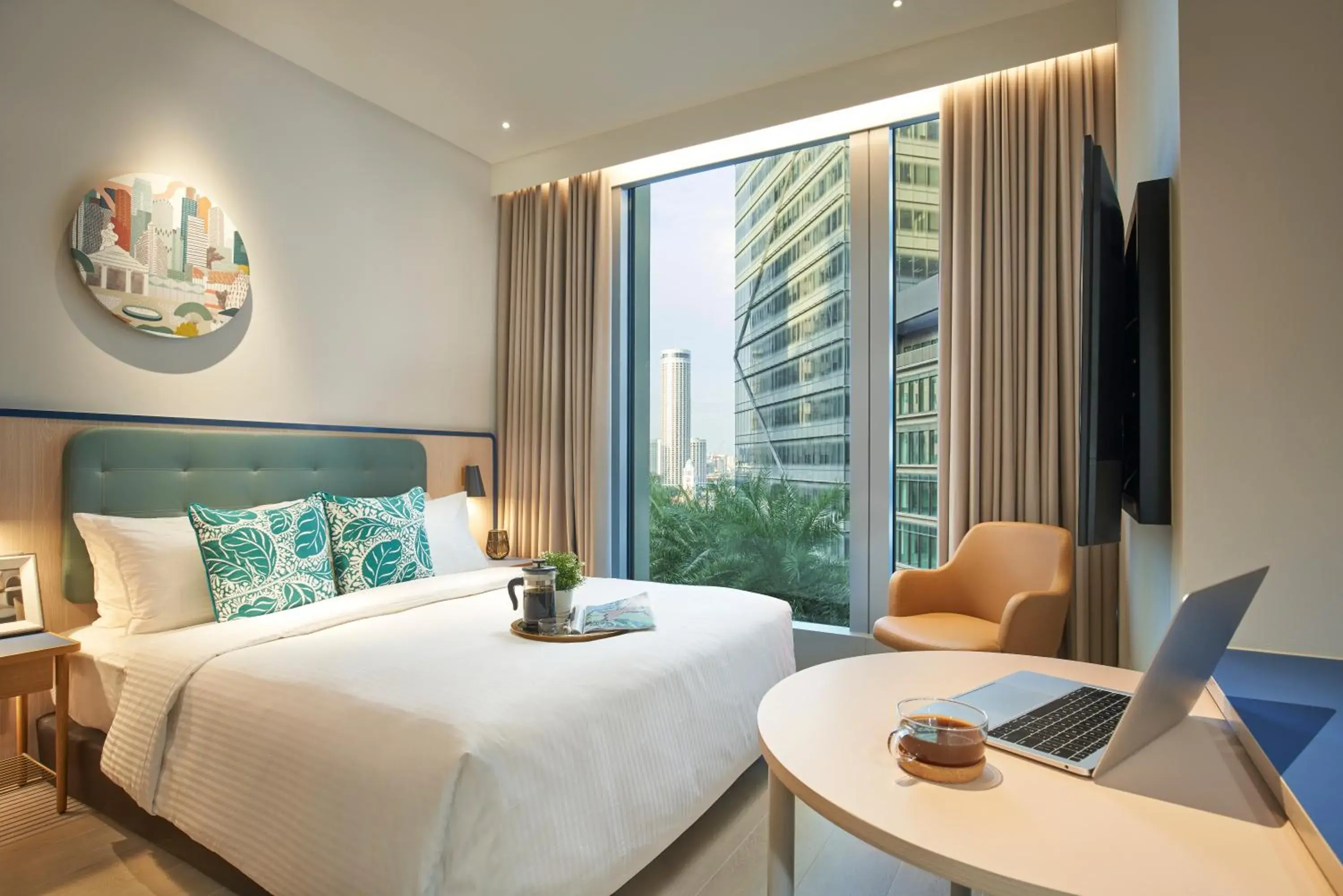 Bedroom, Bed in Citadines Raffles Place Singapore Bedroom, Bed in Citadines Raffles Place Singapore