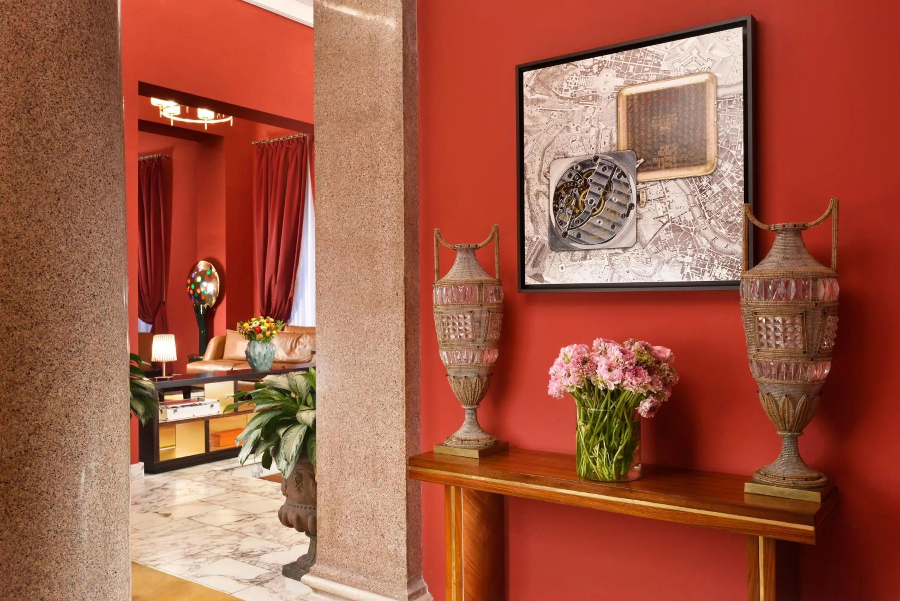 Lobby or reception in Hotel L'Orologio Roma - WTB Hotels
