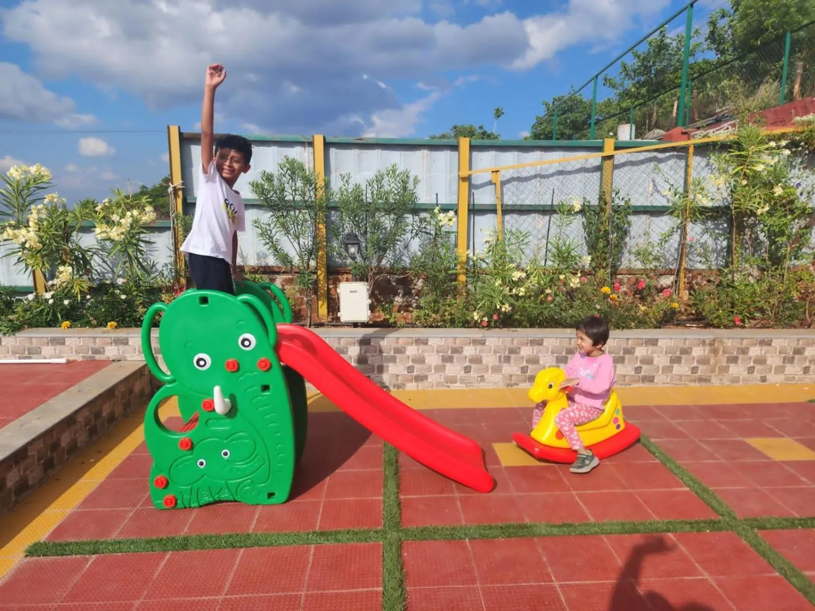 Children play ground in Hilltop Resort and Glamping Wai, Near Panchgani