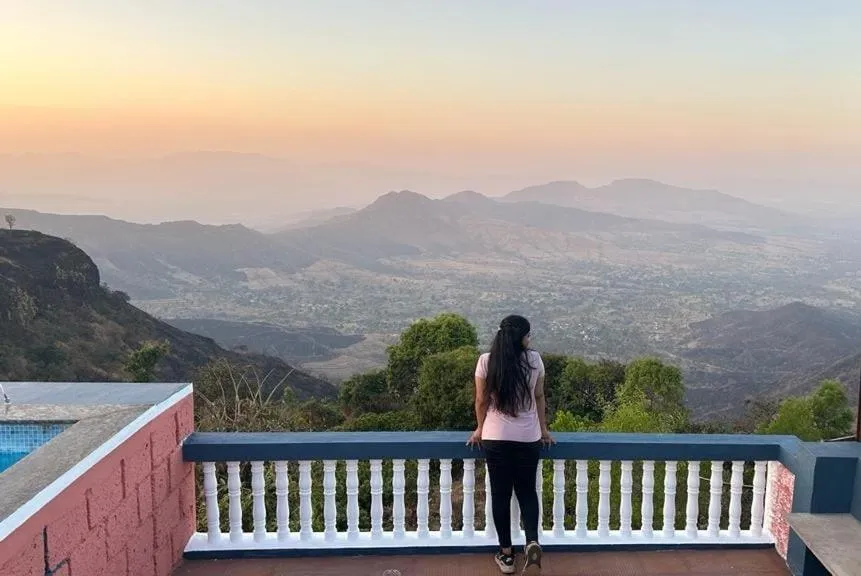 Patio in Hilltop Resort and Glamping Wai, Near Panchgani