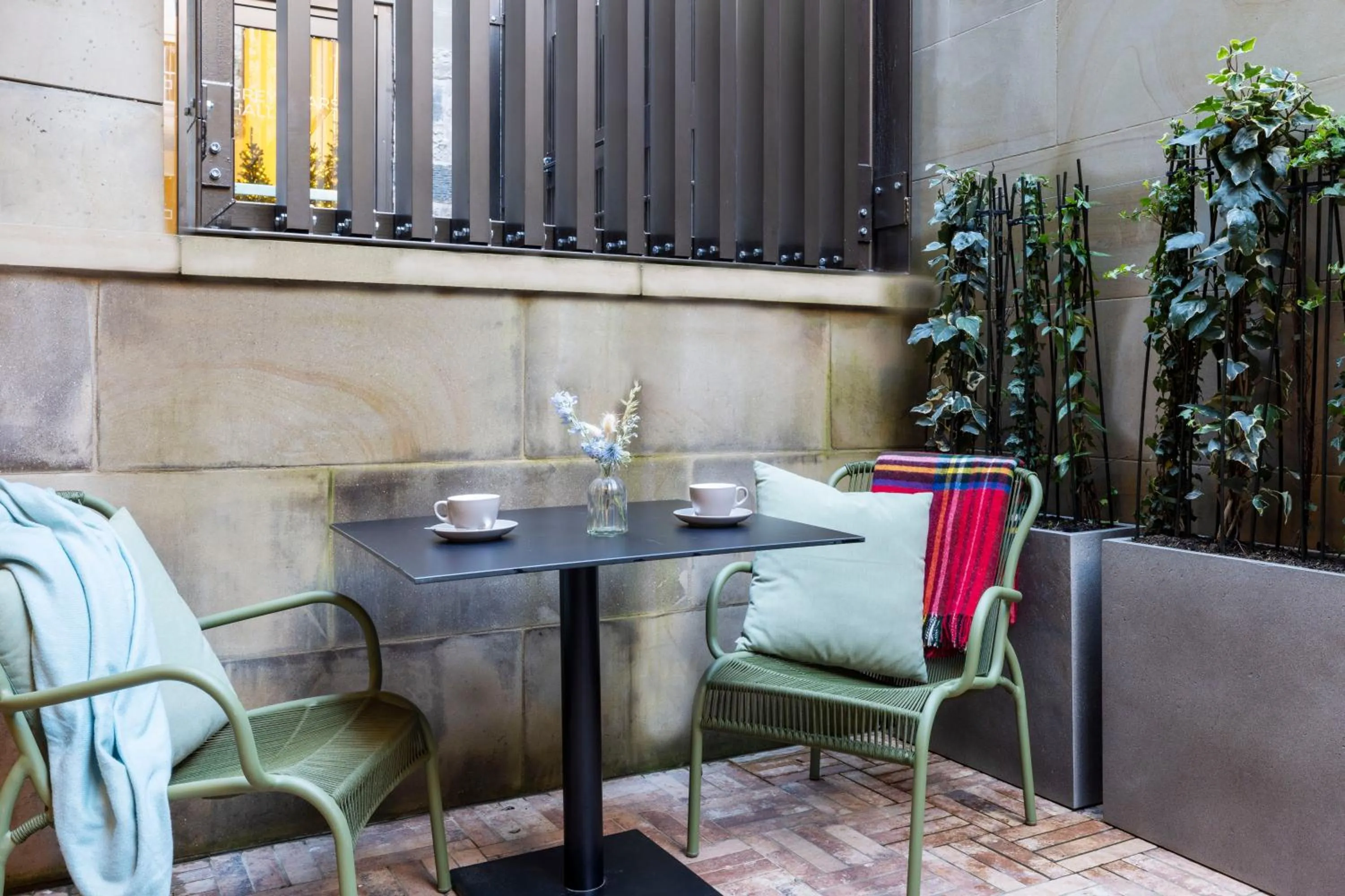 Patio in Virgin Hotels Edinburgh