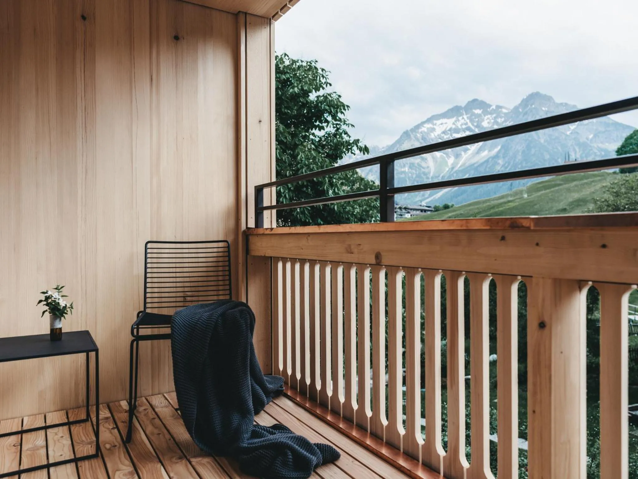 Standard Plus Double Room with Balcony in Naturhotel Chesa Valisa