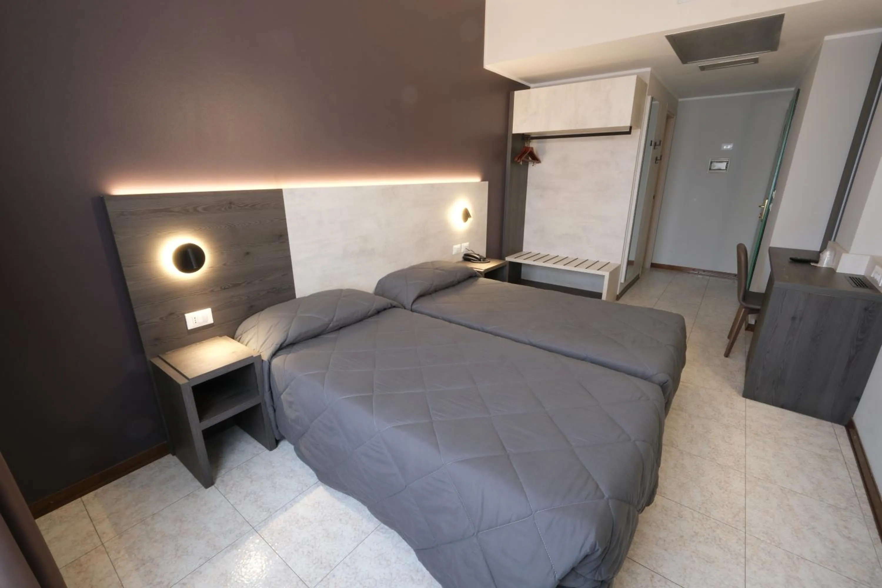 Bed in Hotel Mistral