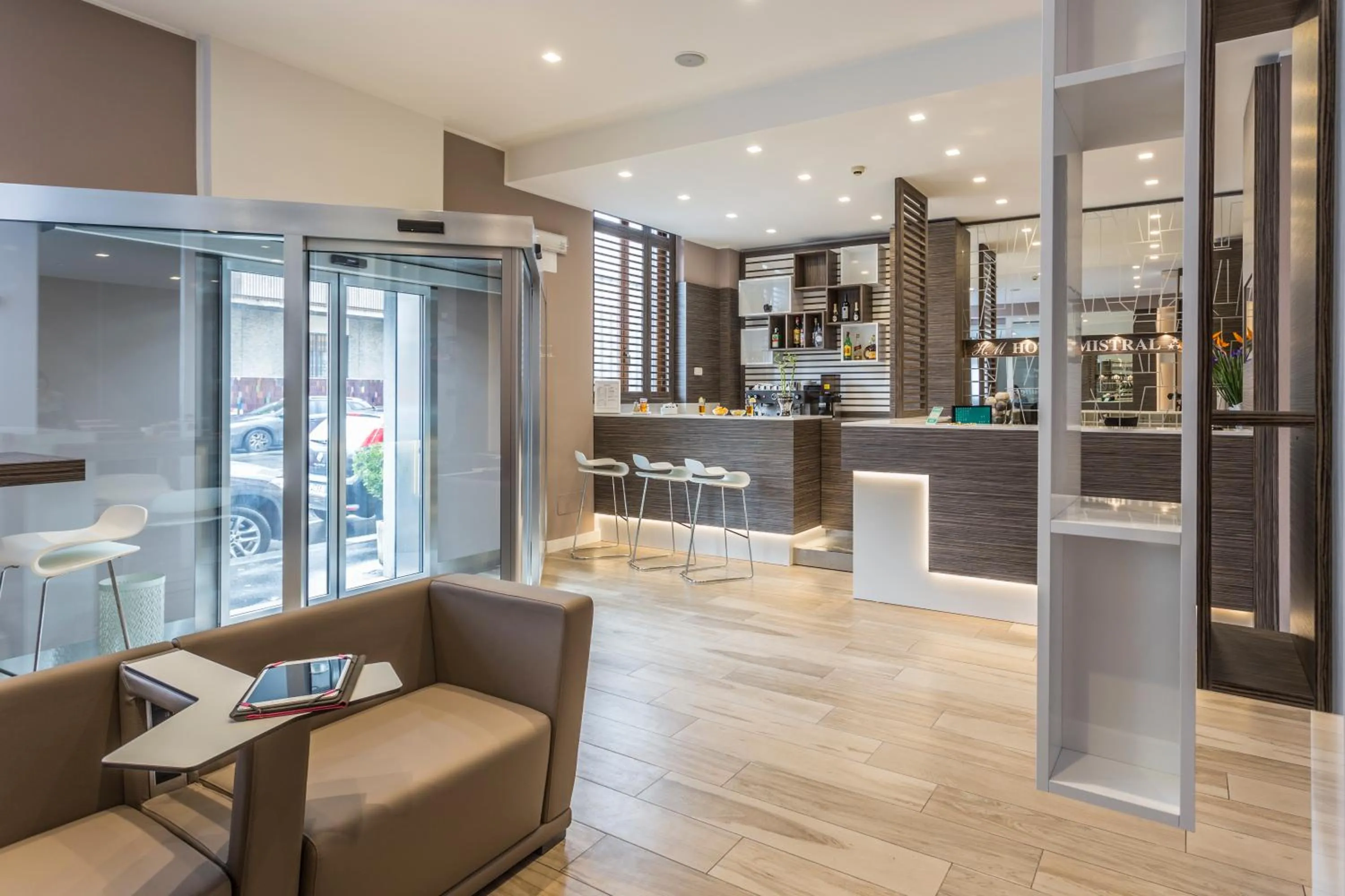 Lobby or reception in Hotel Mistral