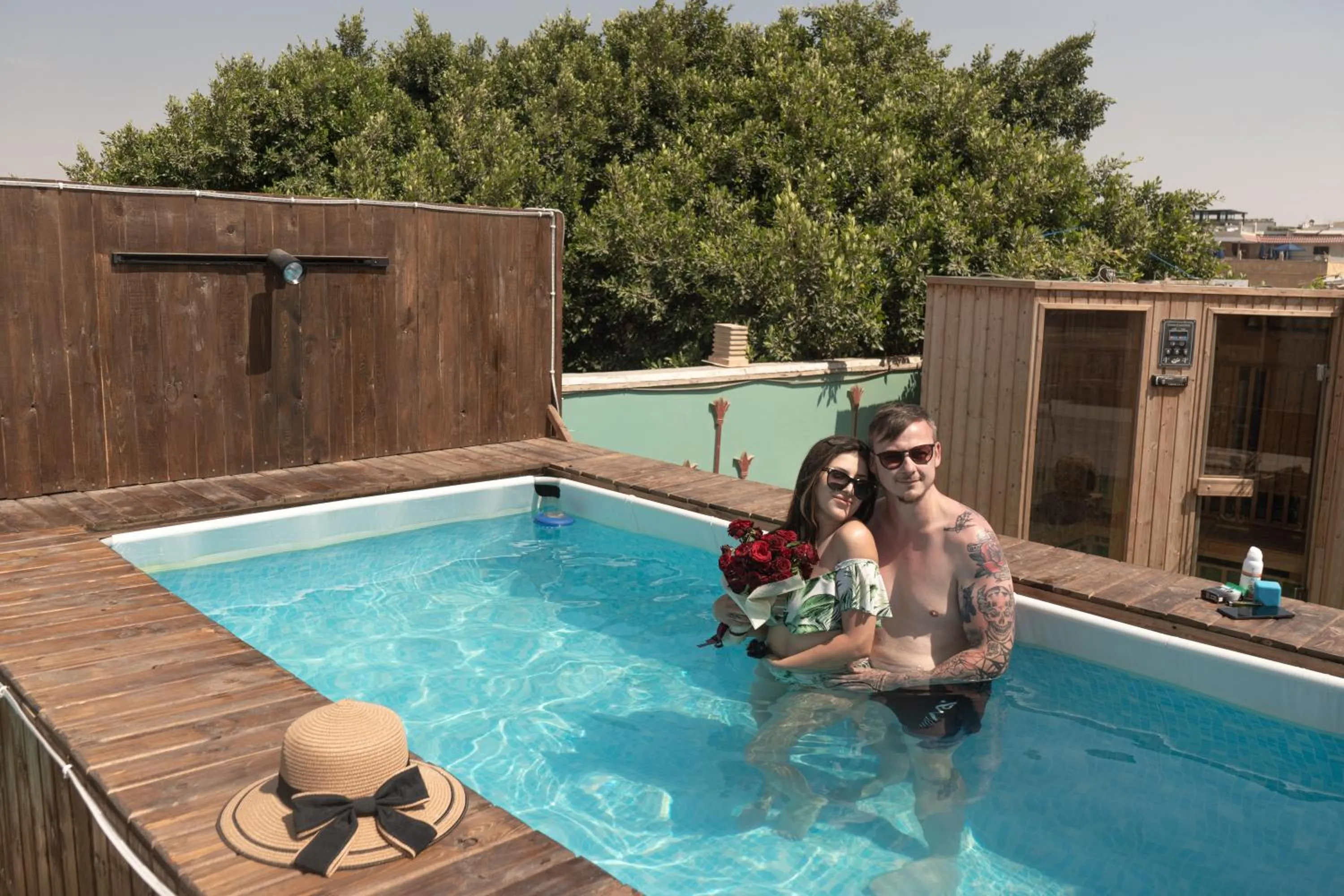 Sauna in Pyramids Height Hotel & Pyramids Master Scene Rooftop