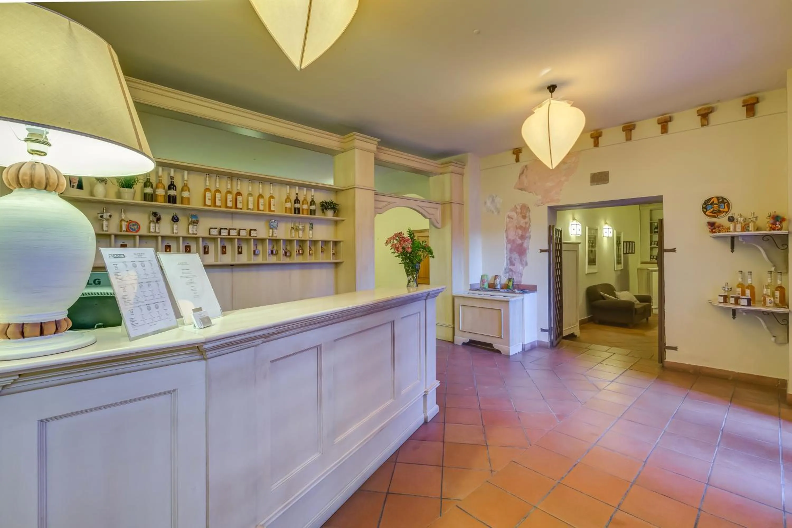 Lobby or reception in La Casa delle Monache Country Resort