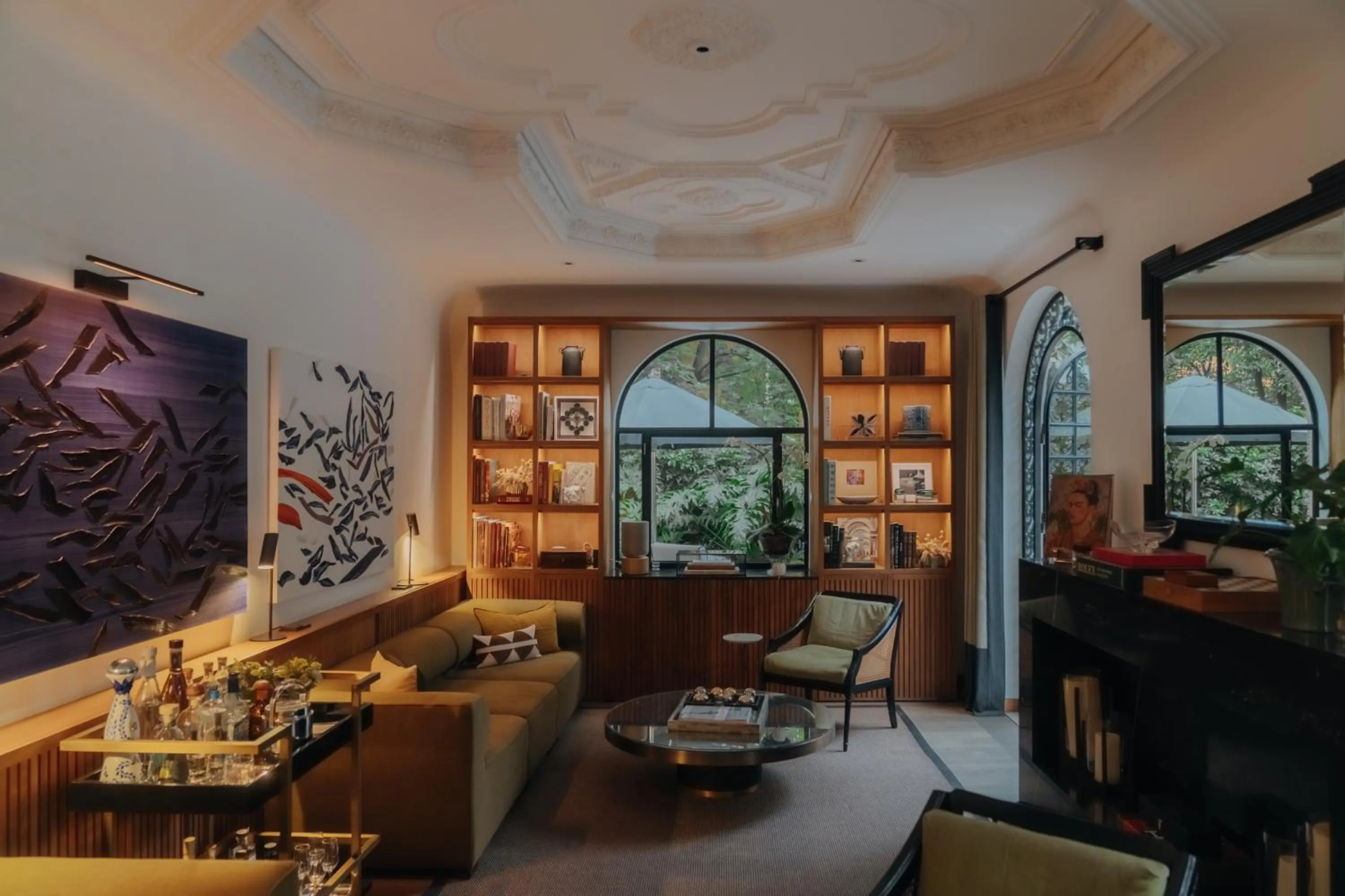 Library in Casa Polanco Hotel Boutique