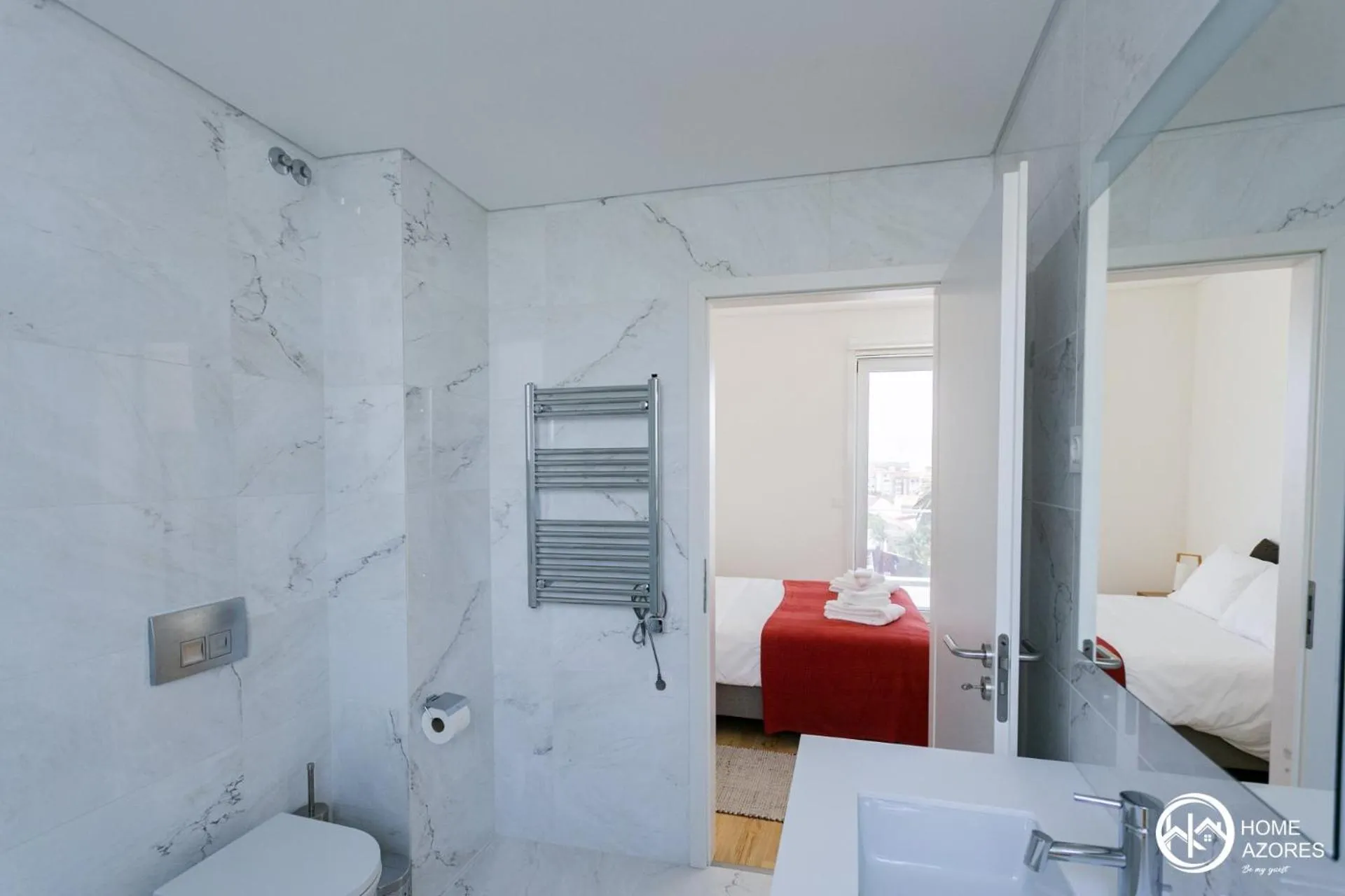 Toilet, Bed in Home Azores - Casas da Ladeira