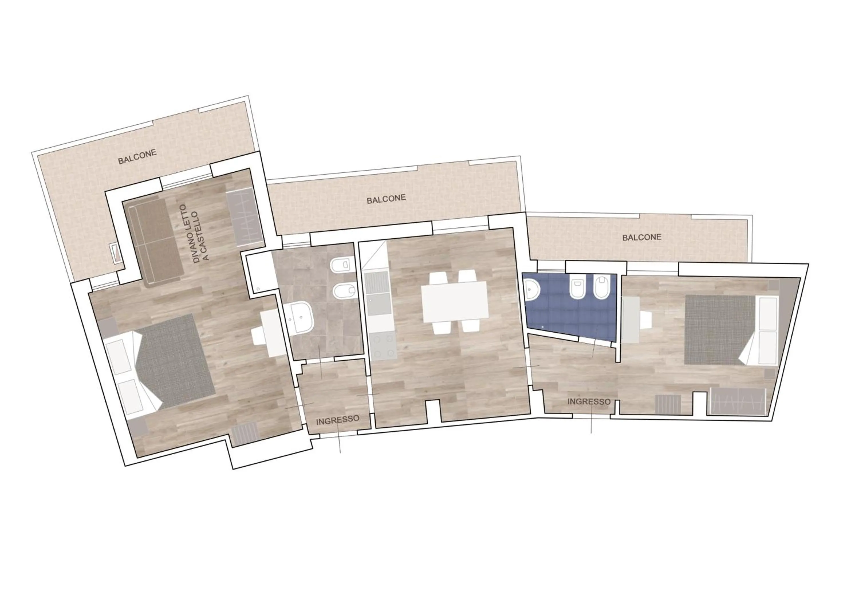 Floor plan in Hotel Schiller