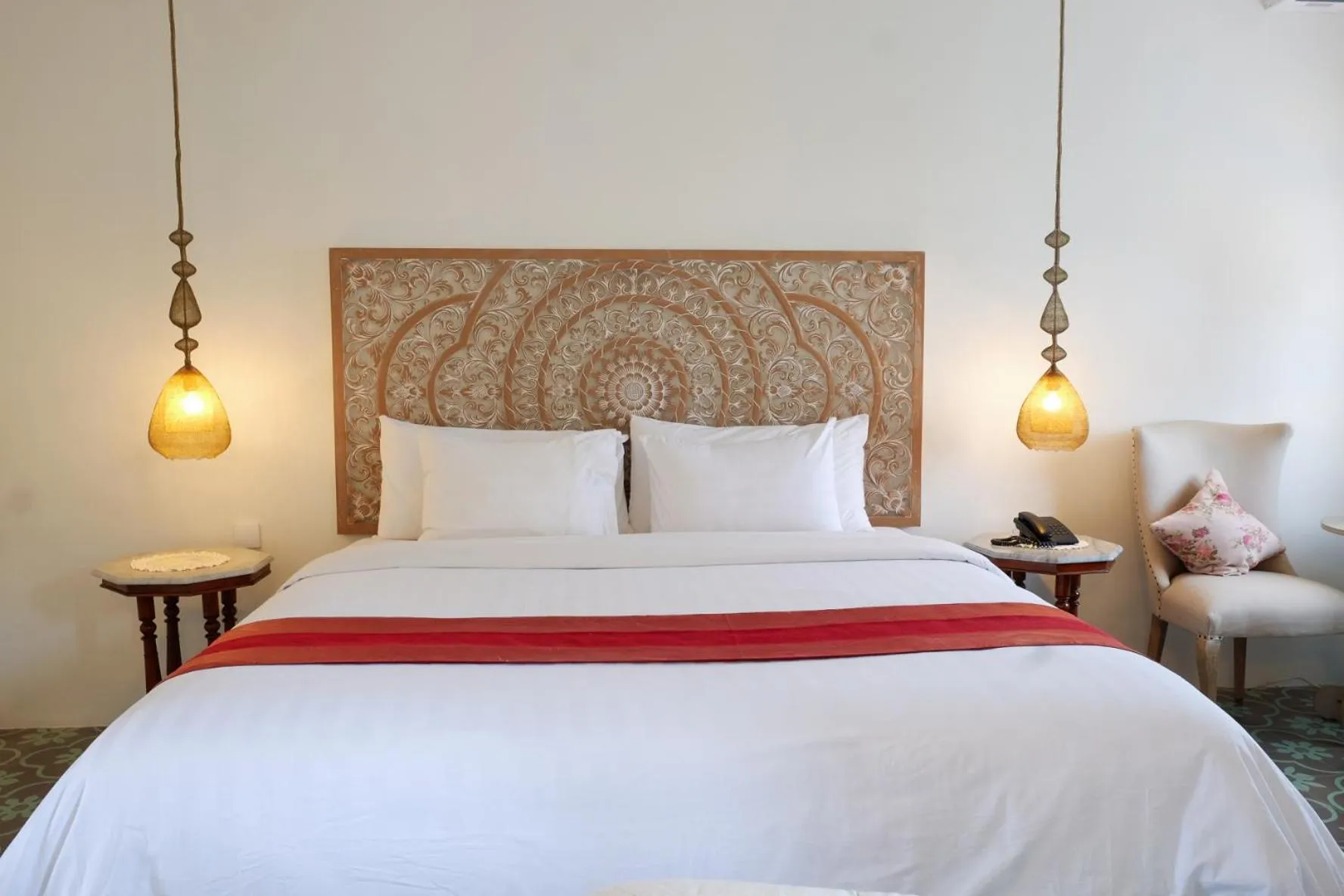 Bed in Su's Cottages Legian